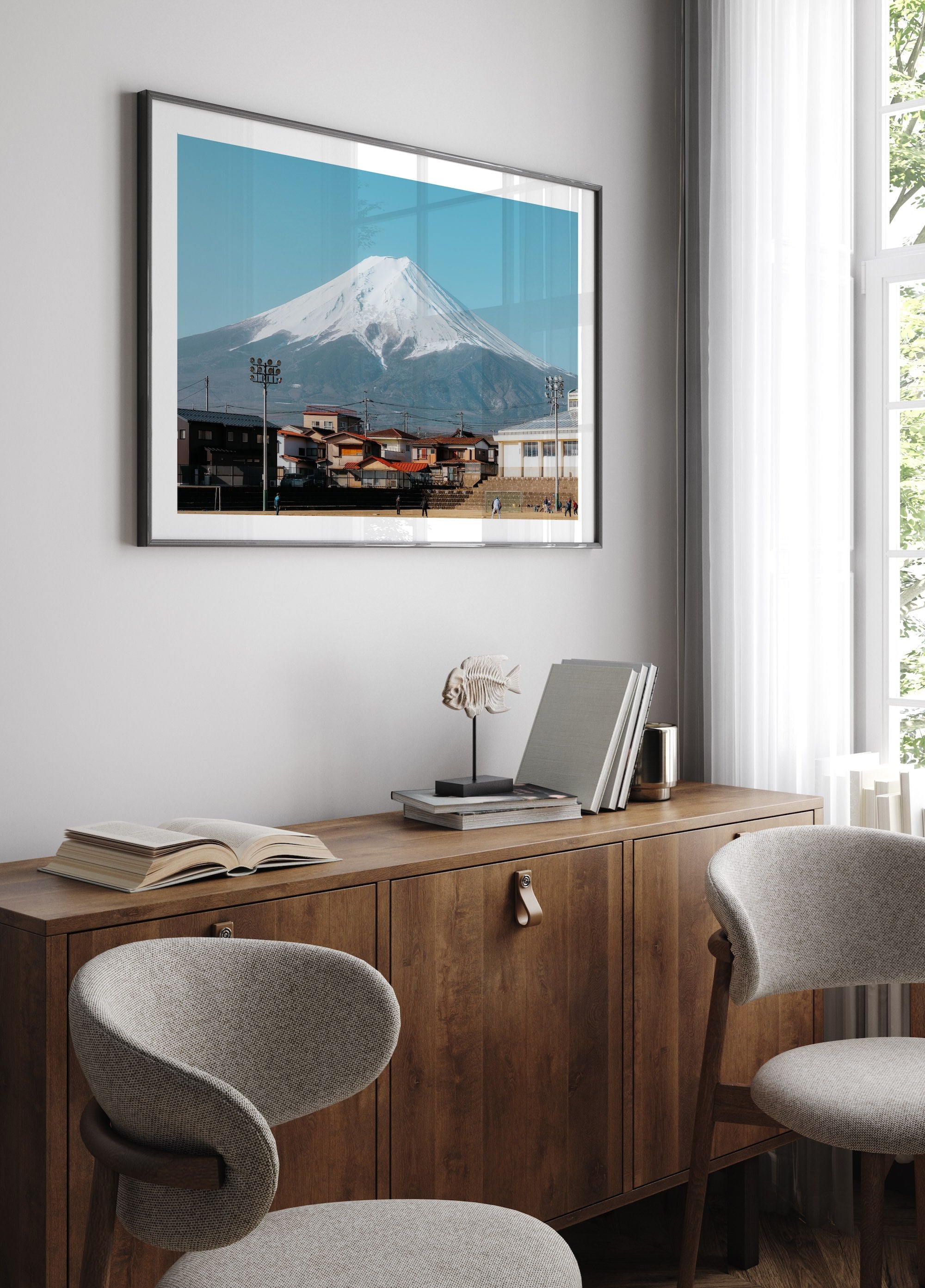 Mt Fuji Playground - Peter Yan Studio Framed Photo Print Wall Art