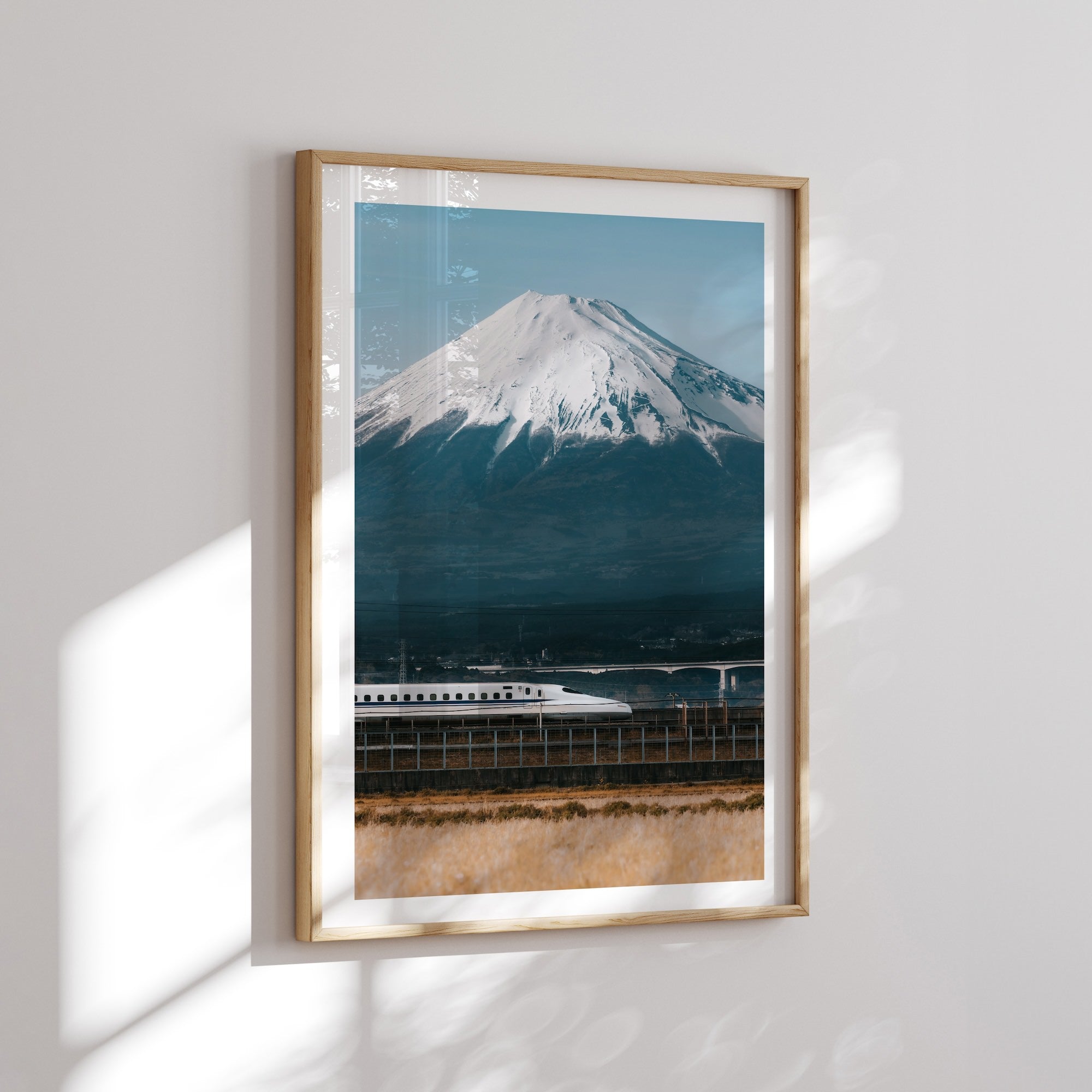 Mt Fuji Shinkansen II - Peter Yan Studio Framed Photo Print Wall Art