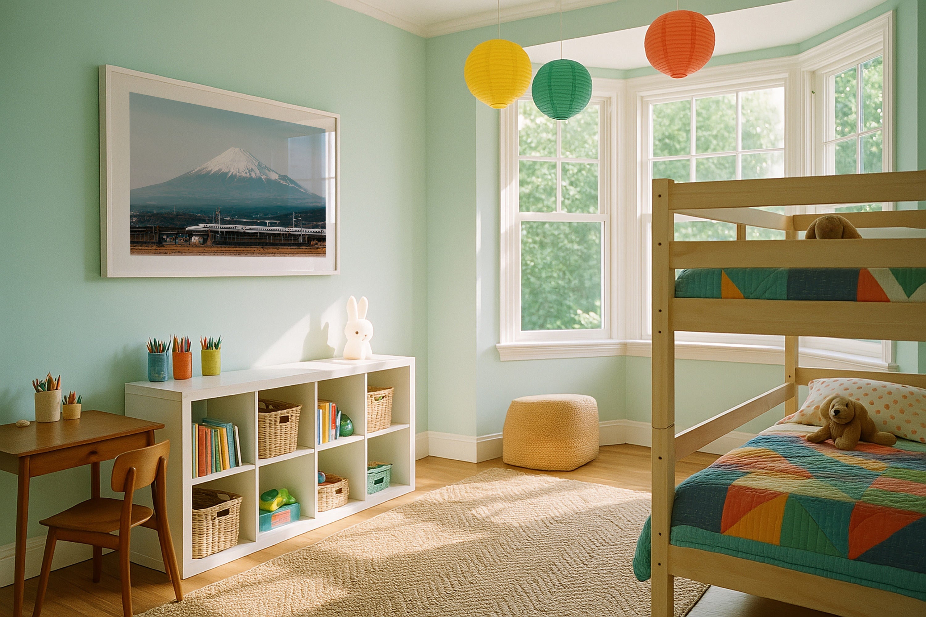 Mt Fuji Shinkansen Framed Print | Japan Travel Wall Art – Peter