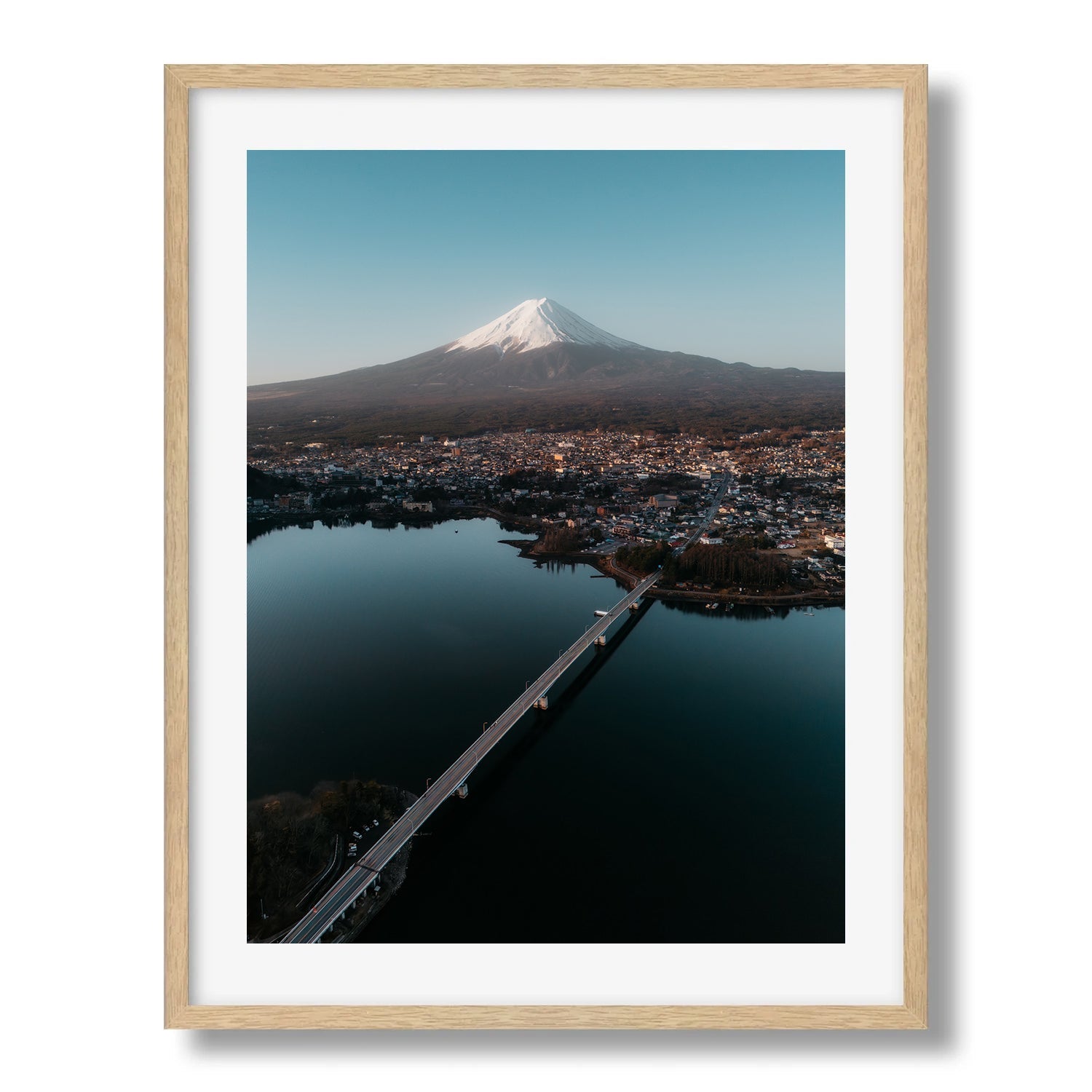 Mt Fuji Sunrise I Framed Print - Aerial by Peter Yan Studio