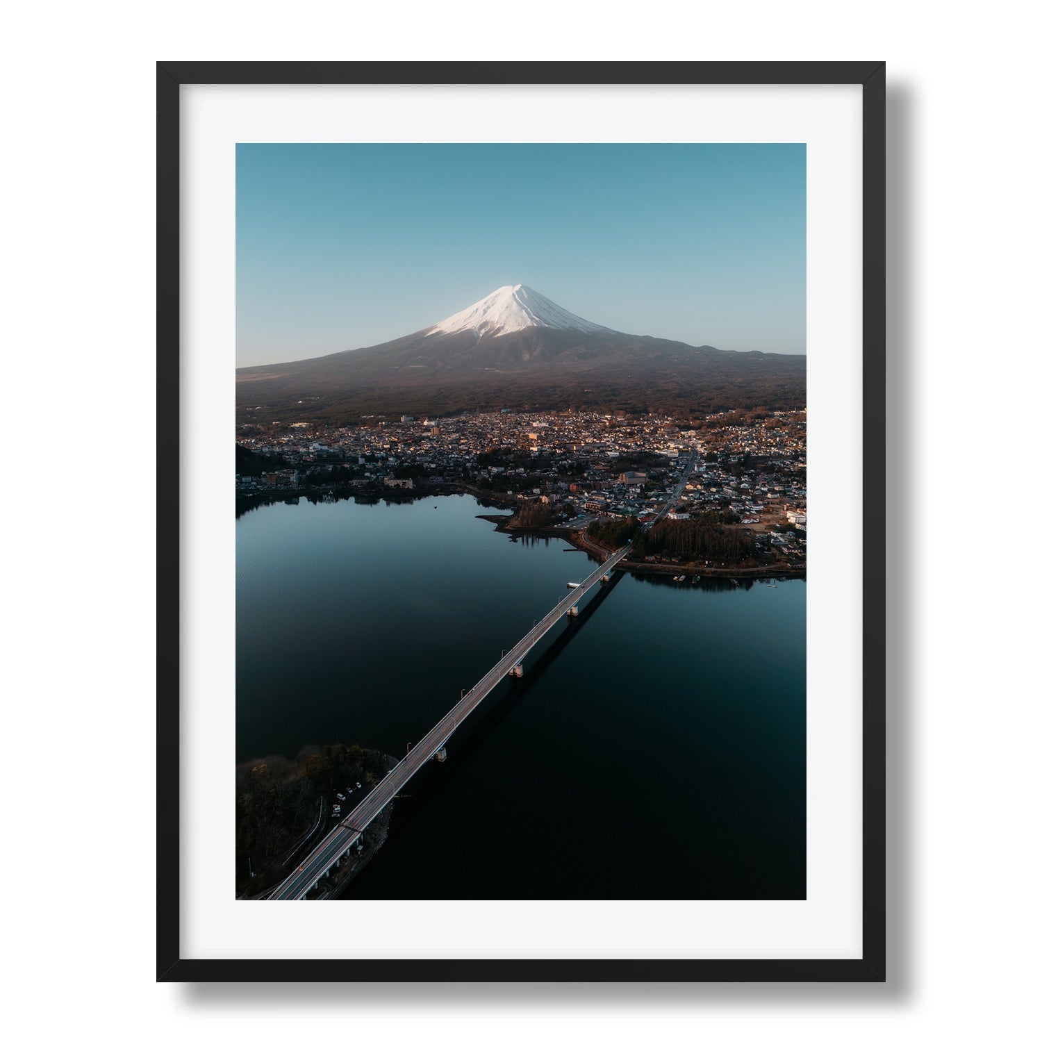 Mt Fuji Sunrise I Framed Print - Aerial by Peter Yan Studio