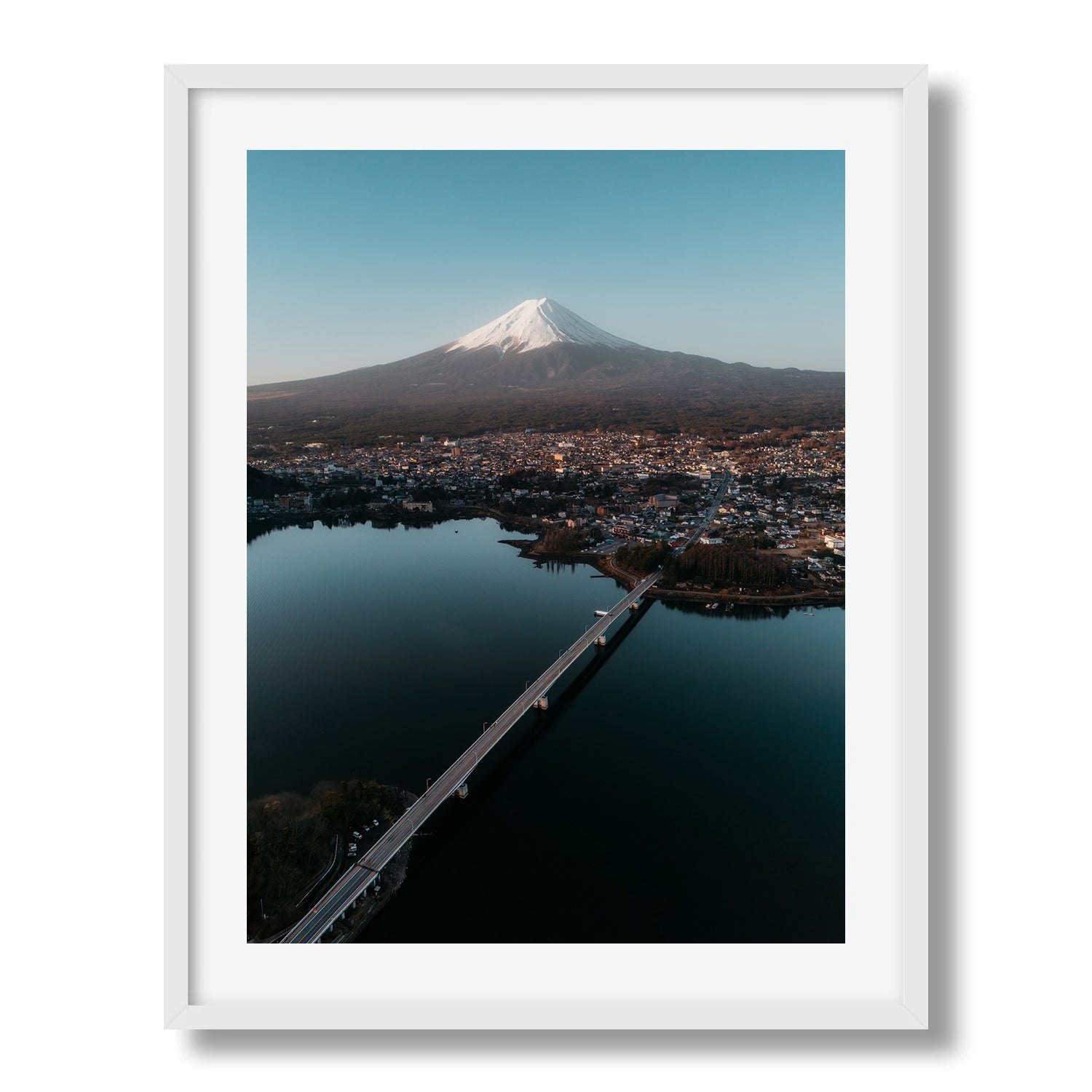 Mt Fuji Sunrise I Framed Print - Aerial by Peter Yan Studio
