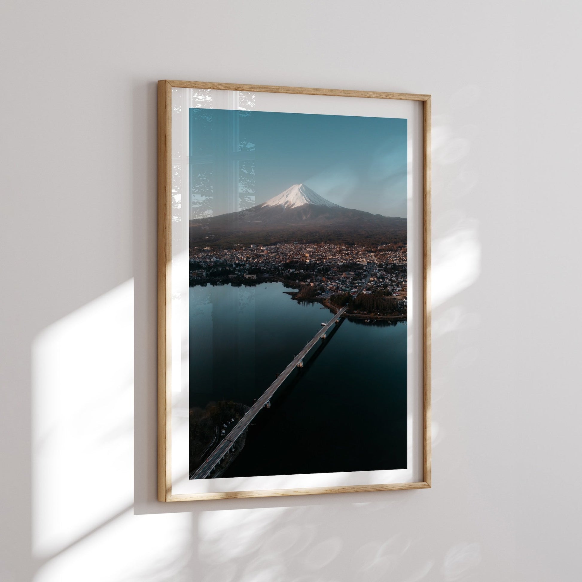 Mt Fuji Sunrise I Framed Print - Aerial by Peter Yan Studio