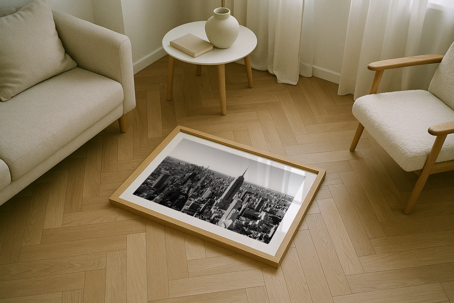 New York City in Black & White Series: IV Framed Print - Architecture by Peter Yan Studio