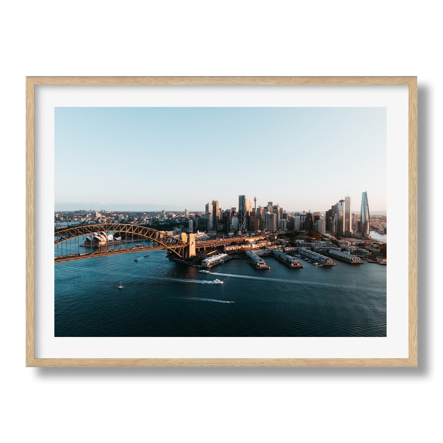 Sydney Harbour Skyline - Peter Yan Studio Framed Photo Print Wall Art