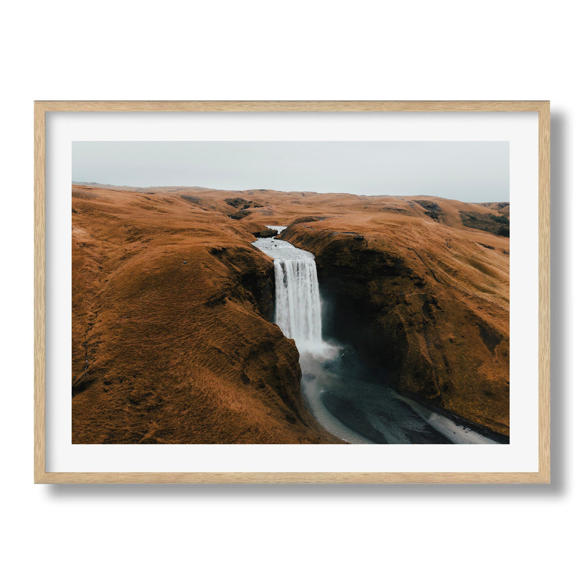 Skógafoss from Above