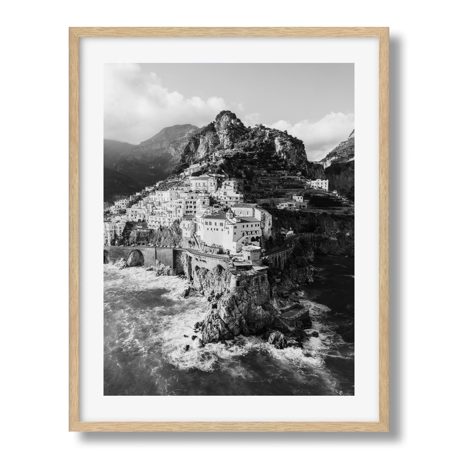 Atrani in Black and White, Amalfi Coast