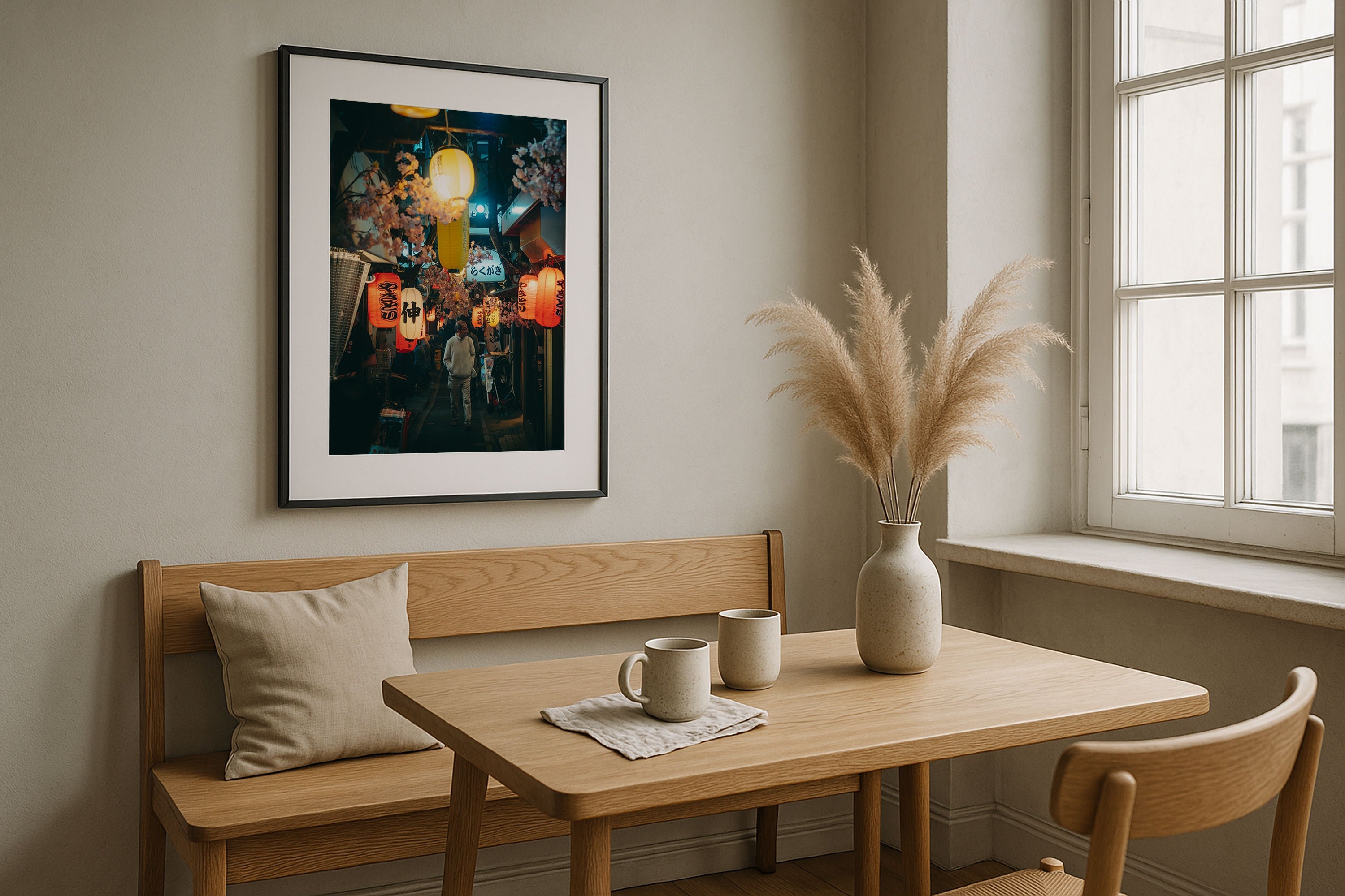 Old Tokyo Alley Framed Print | Japan Wall Art – Peter Yan Studio