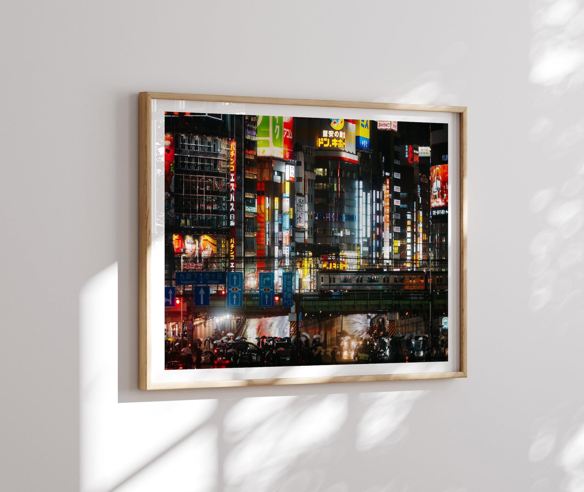 One rainy night in Shinjuku Framed Print - Architecture by Peter Yan Studio