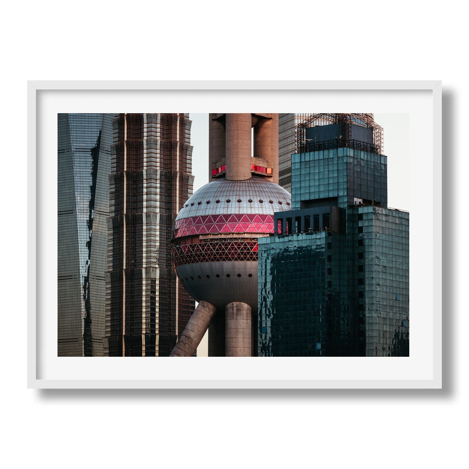 Oriental Pearl Tower Shanghai Framed Print - Architecture by Peter Yan Studio