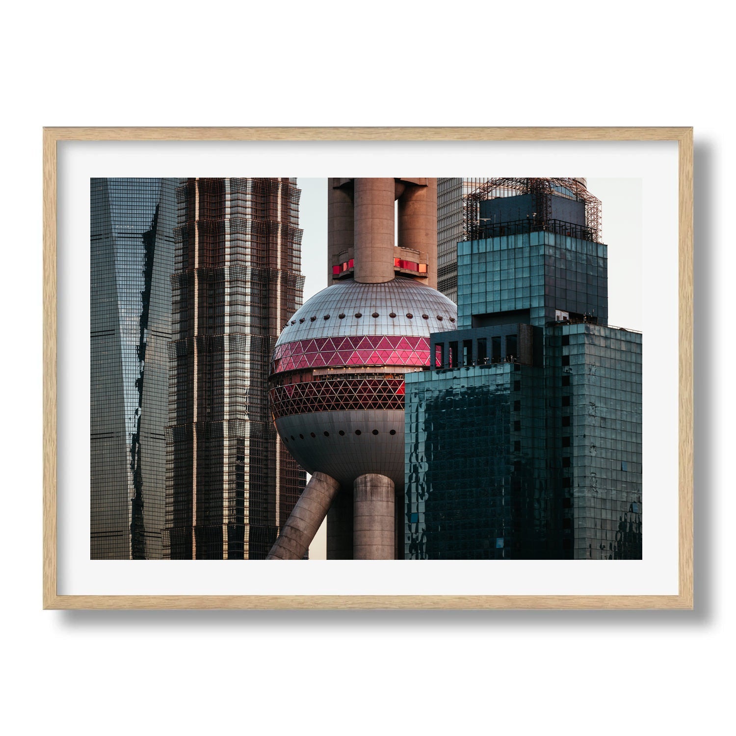 Oriental Pearl Tower Shanghai Framed Print - Architecture by Peter Yan Studio