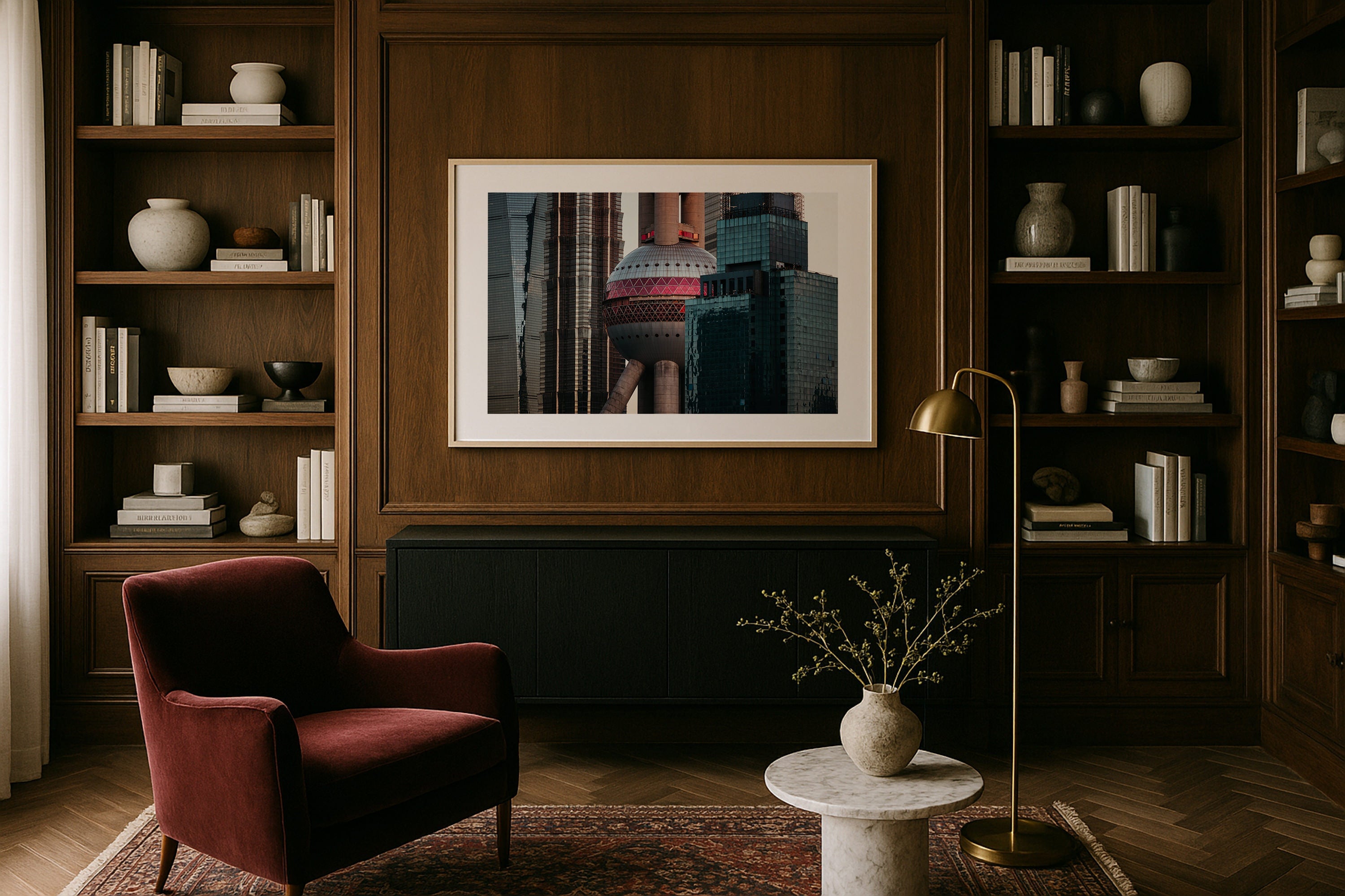 Oriental Pearl Tower Shanghai Framed Print - Architecture by Peter Yan Studio