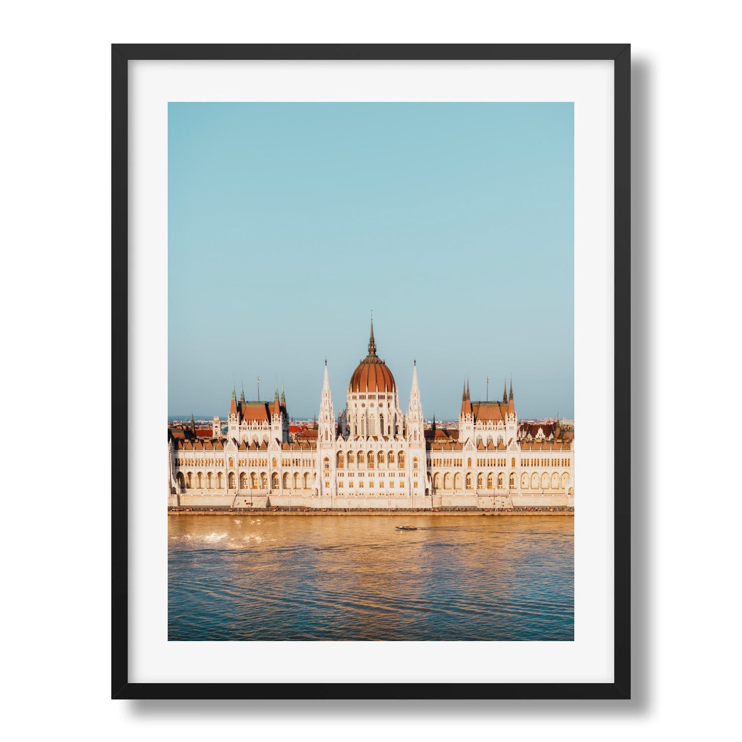 Parliament Building Budapest Framed Print - Architecture by Peter Yan Studio