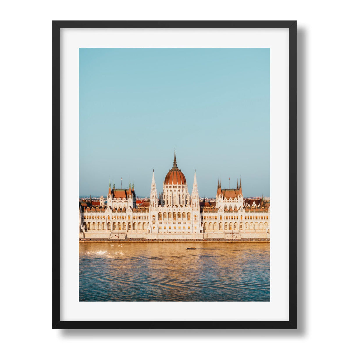 Parliament Building Budapest Framed Print - Architecture by Peter Yan Studio