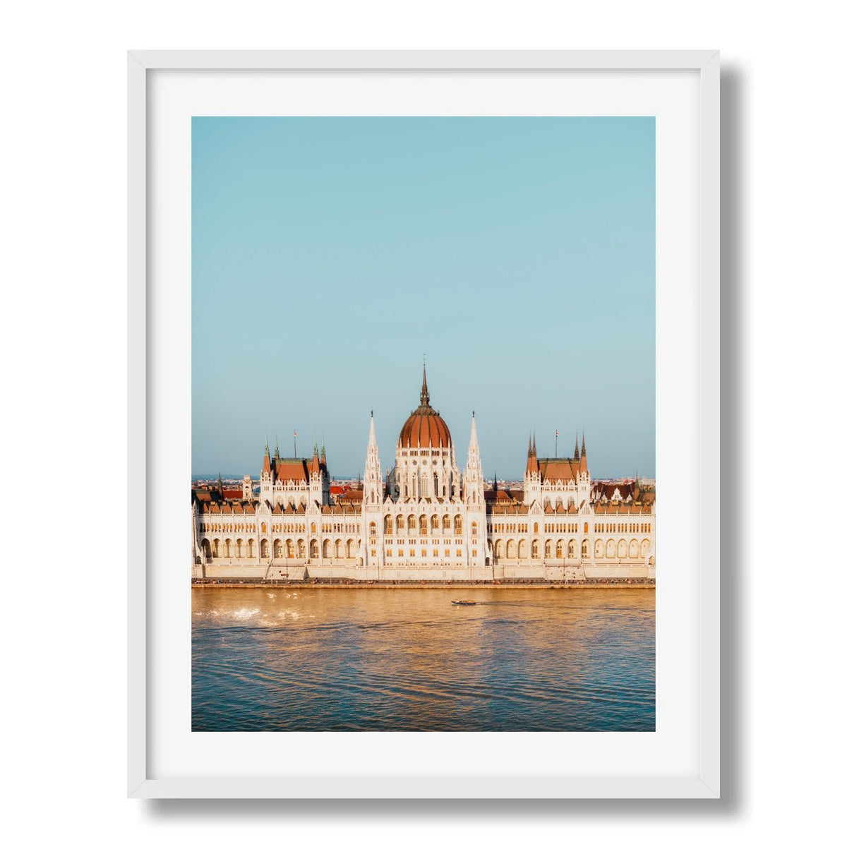 Parliament Building Budapest Framed Print - Architecture by Peter Yan Studio
