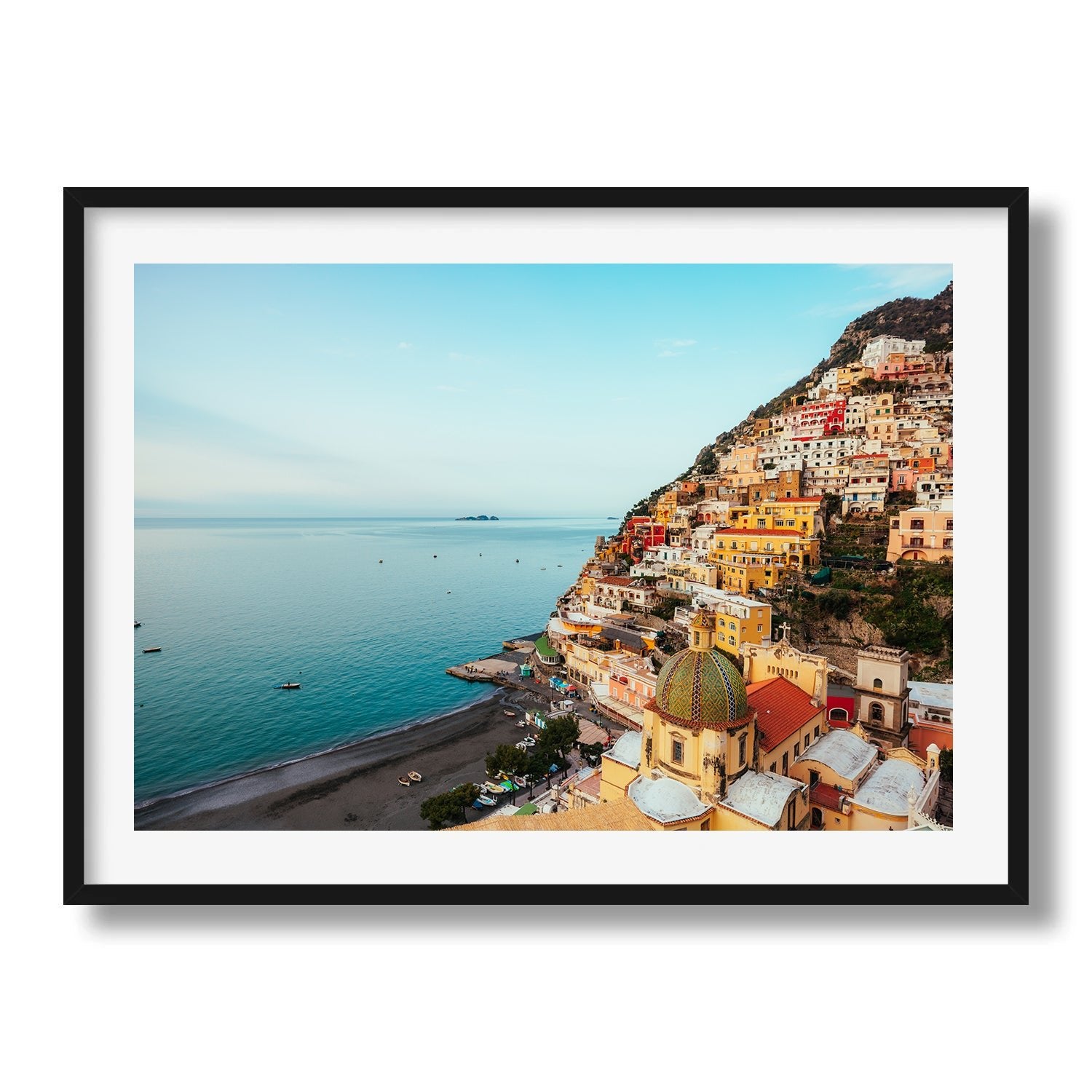 Positano Quiet Morning Framed Print - Architecture by Peter Yan Studio