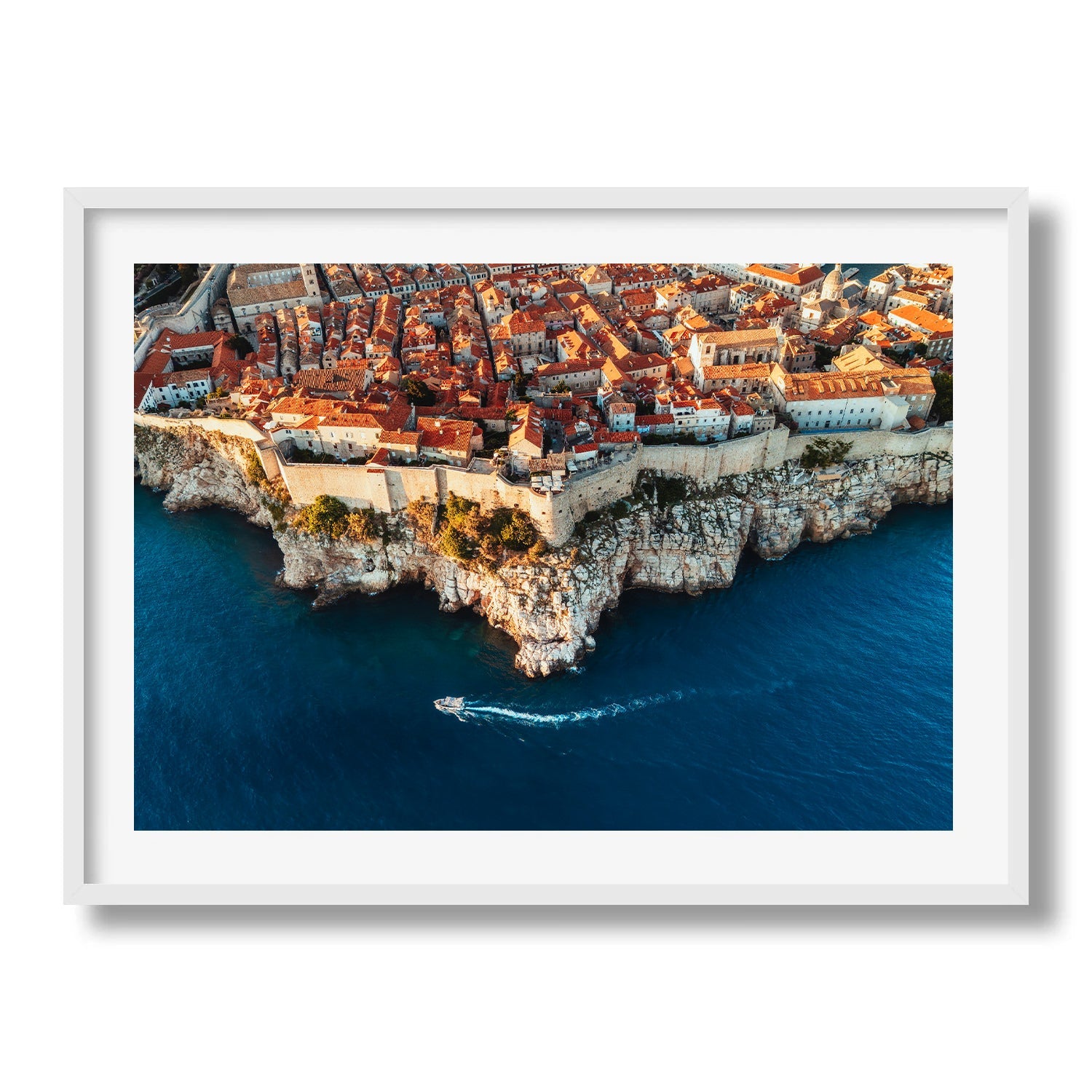 Red Roofs and Blue Seas of Croatia - Peter Yan Studio Framed Photo Print Wall Art