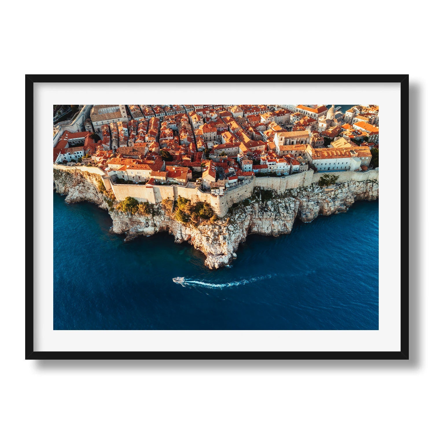 Red Roofs and Blue Seas of Croatia - Peter Yan Studio Framed Photo Print Wall Art