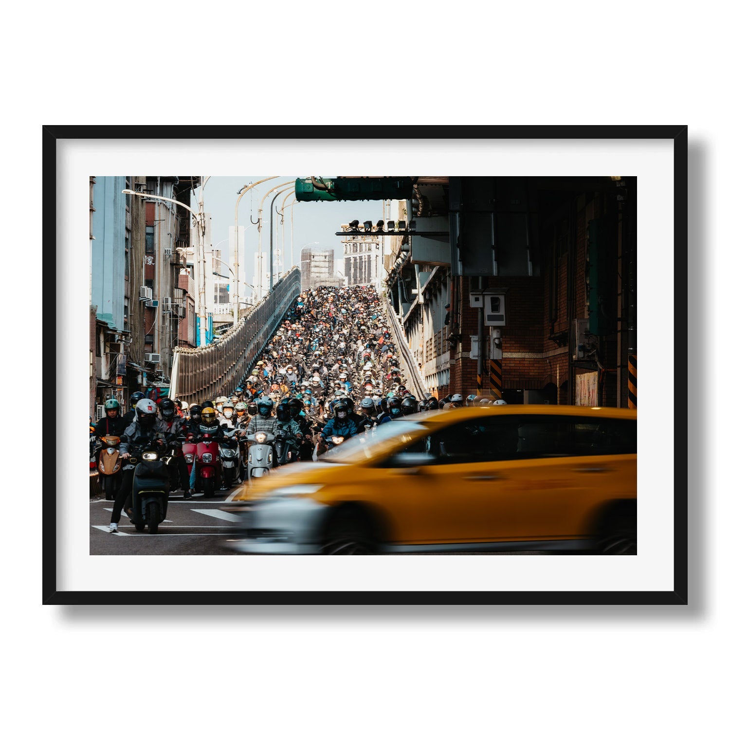 Rush Hour Symphony Taipei Framed Print - City by Peter Yan Studio