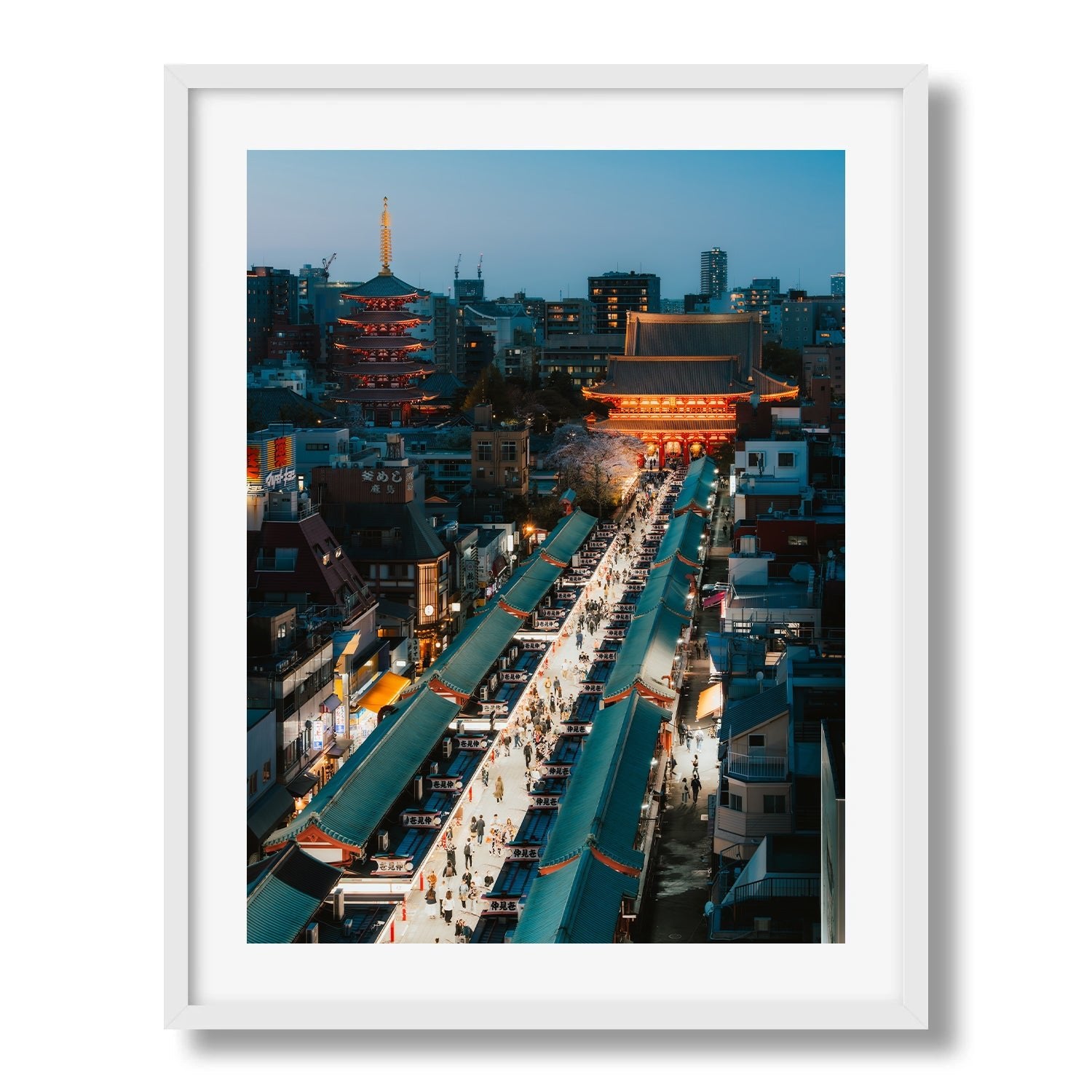 Sensō - ji Temple Tokyo Framed Print - Architecture by Peter Yan Studio