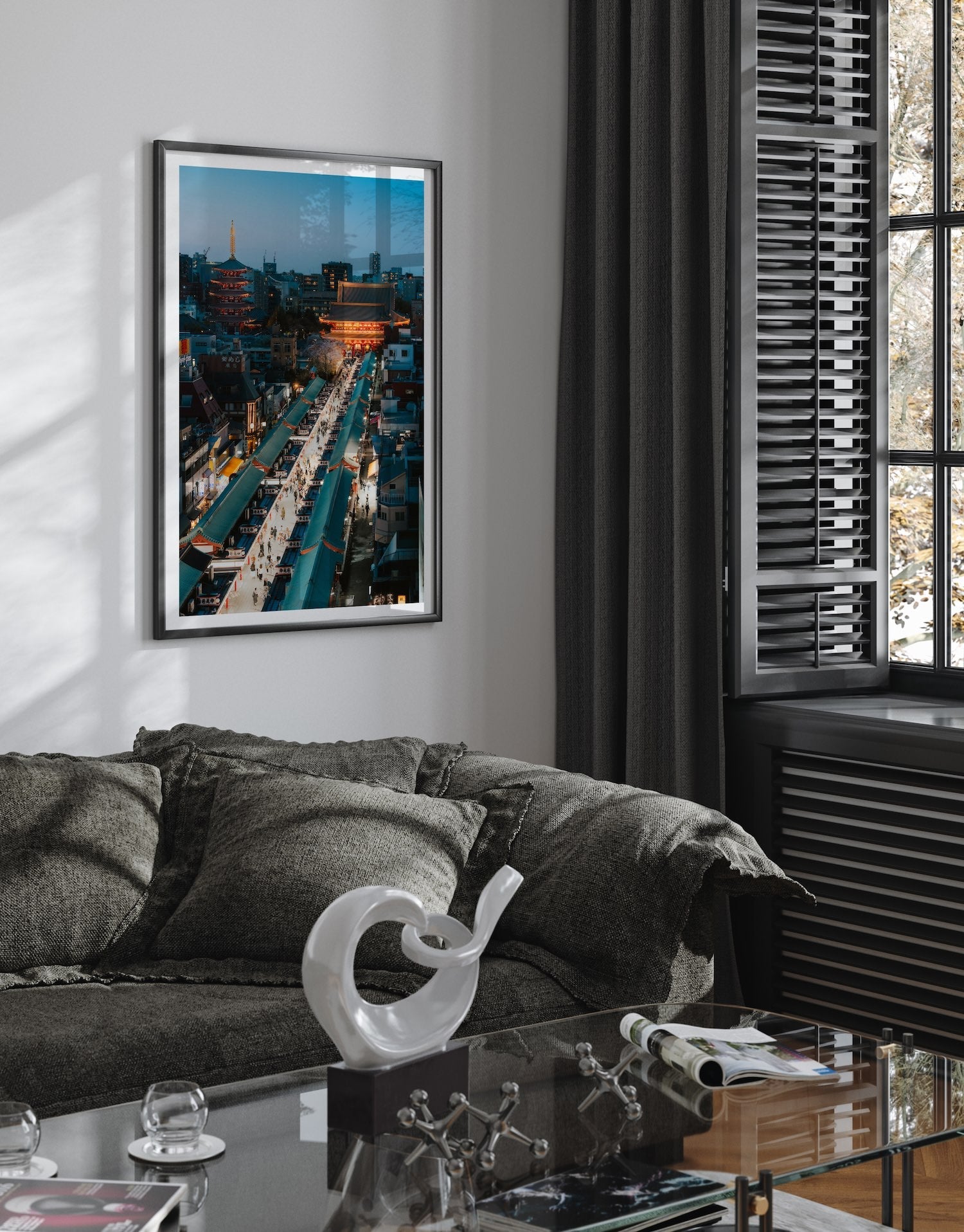 Sensō - ji Temple Tokyo Framed Print - Architecture by Peter Yan Studio