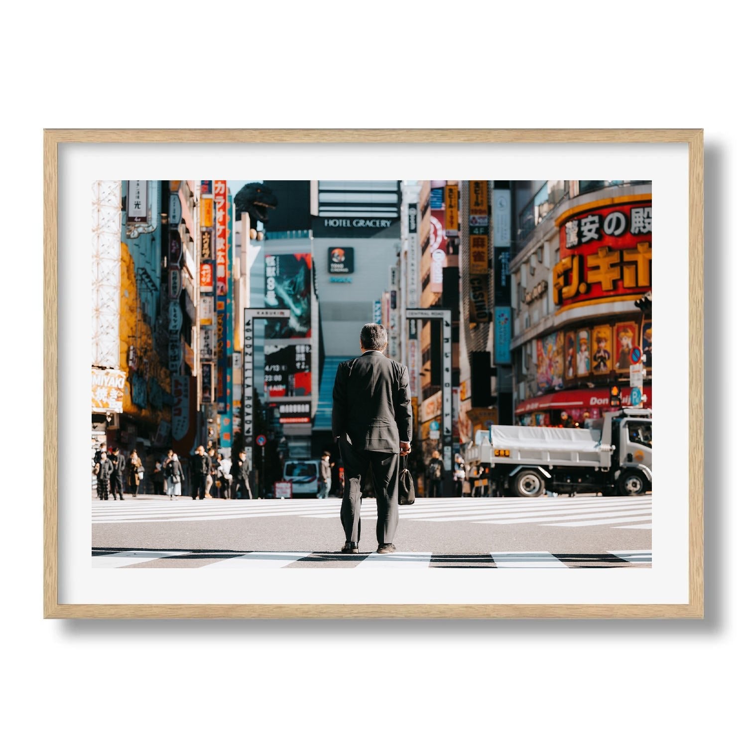 Shinjuku Salaryman - Peter Yan Studio Framed Photo Print Wall Art