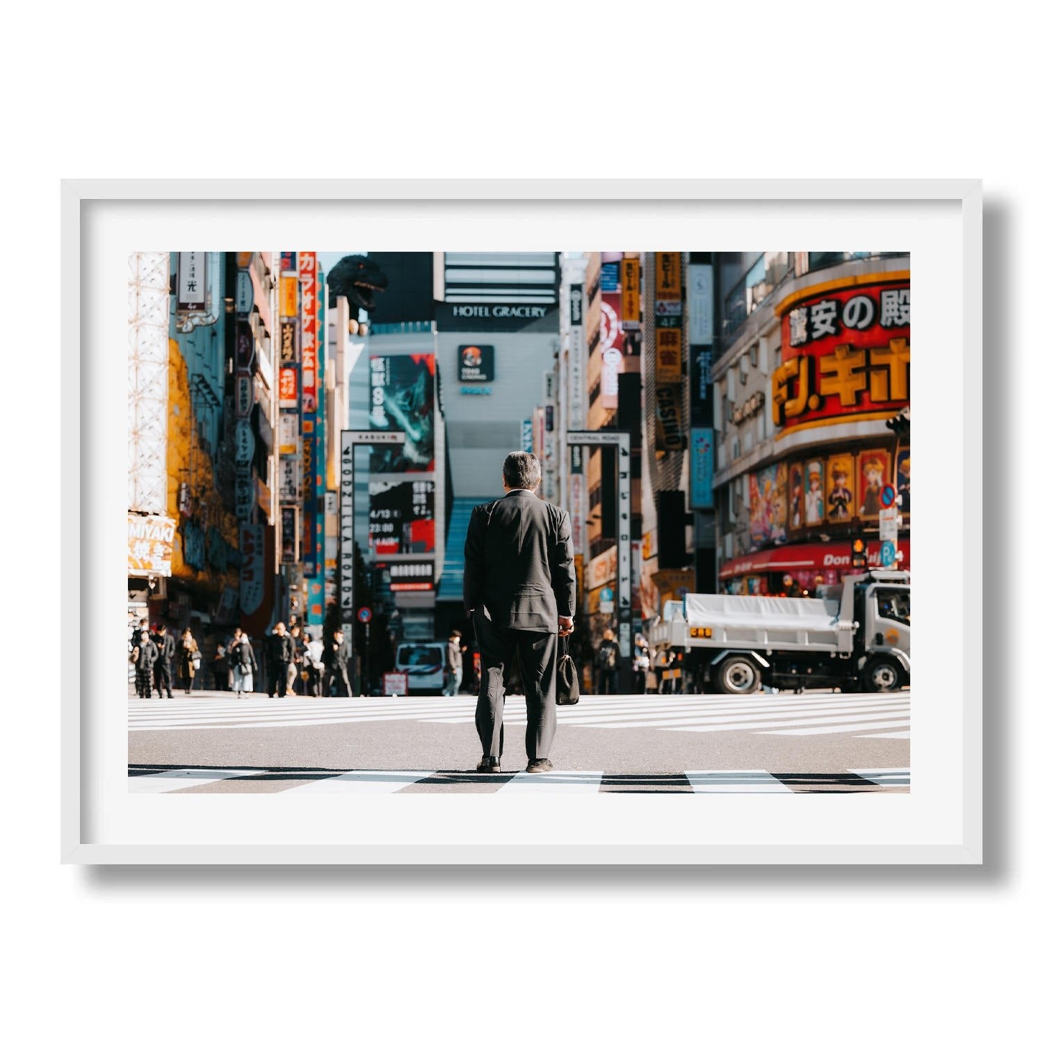 Shinjuku Salaryman - Peter Yan Studio Framed Photo Print Wall Art