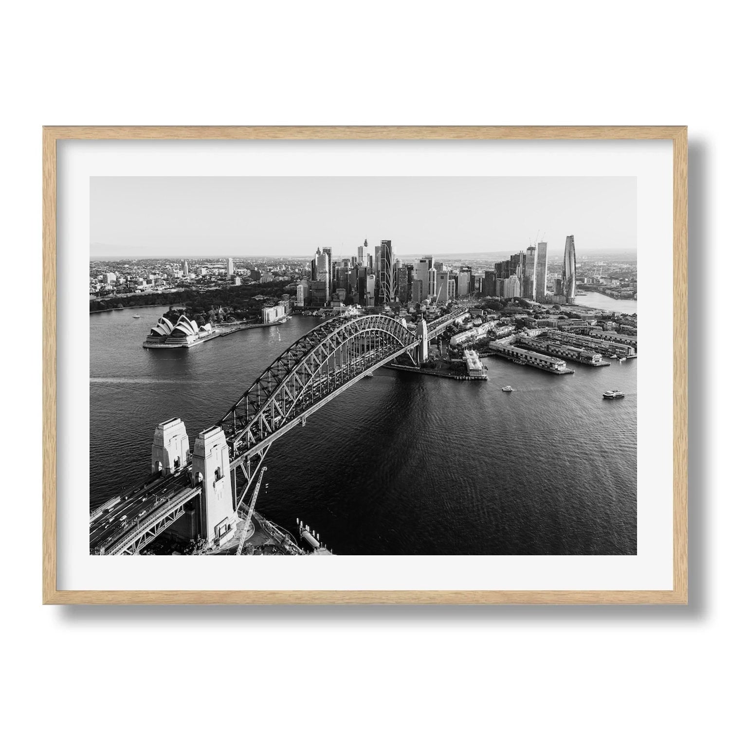 Sydney Harbour Sunset Black & White - Peter Yan Studio