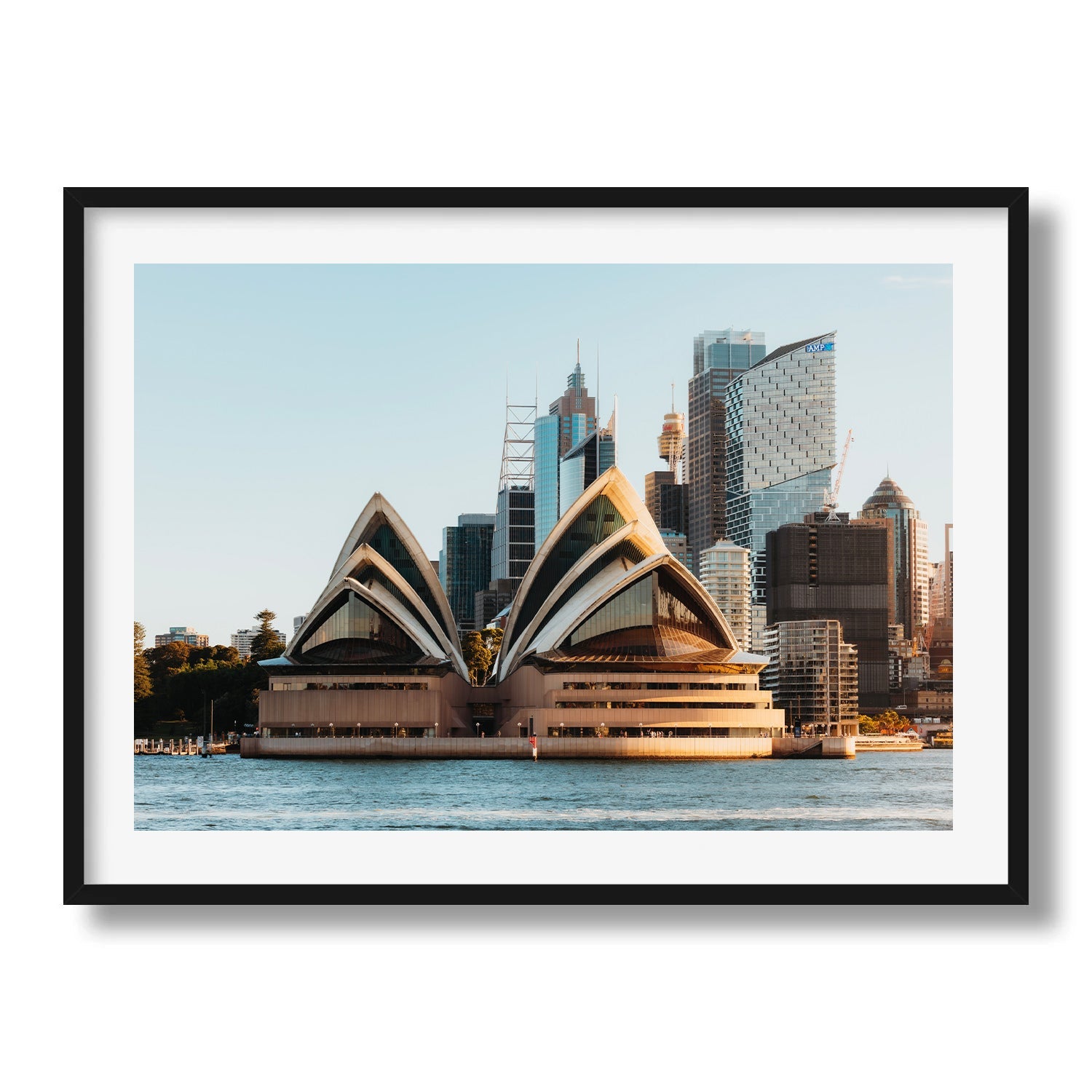 Sydney Opera House Glow Framed Print - Architecture by Peter Yan Studio