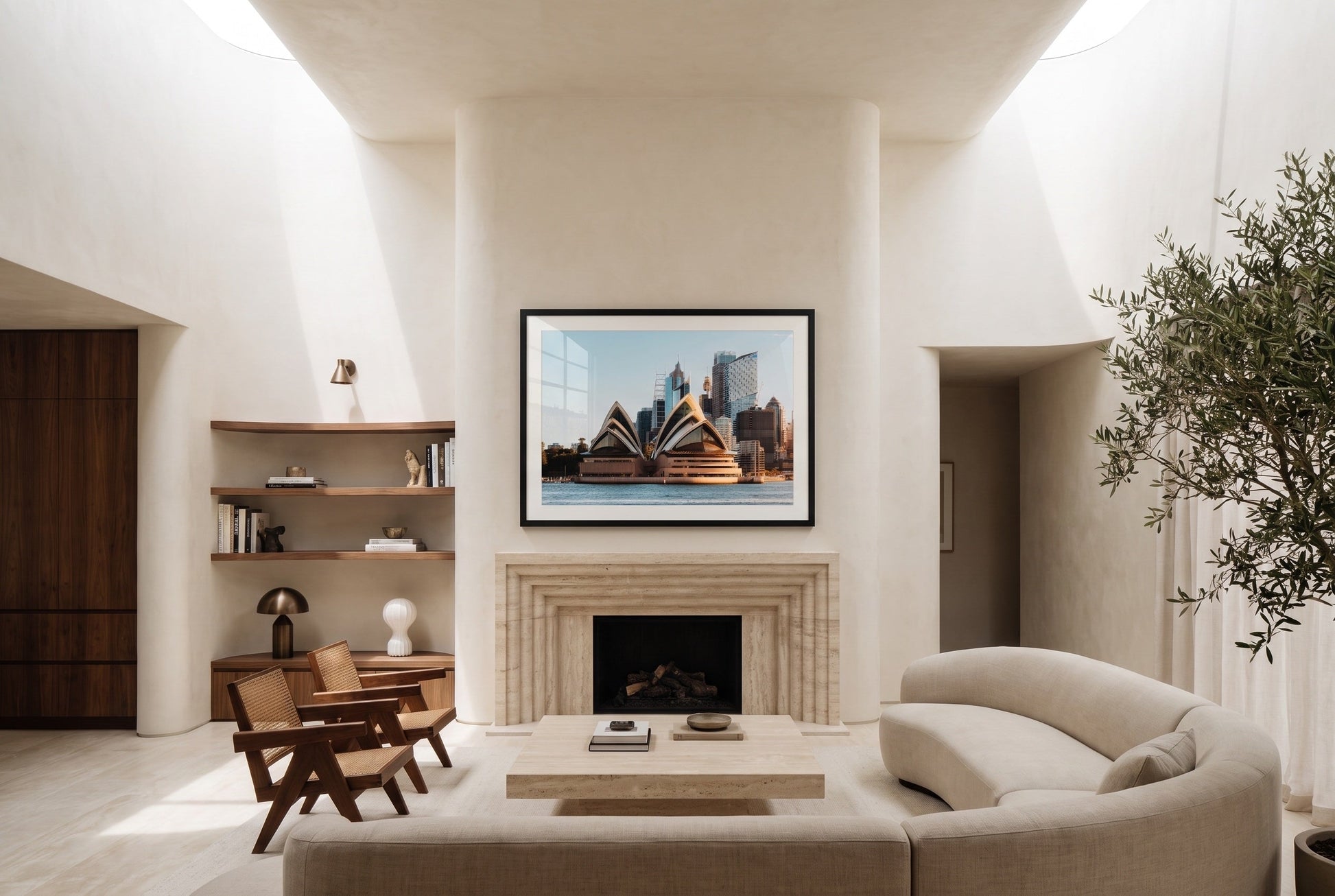 Sydney Opera House Glow Framed Print - Architecture by Peter Yan Studio