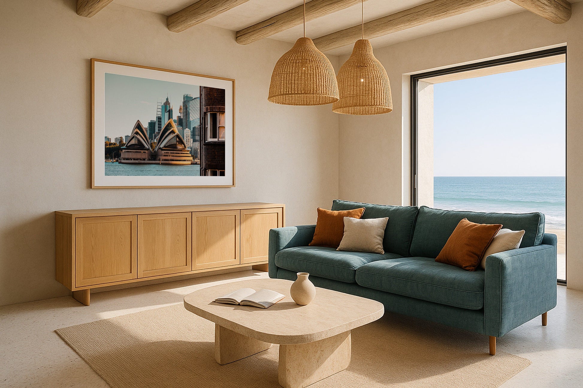 Sydney Opera House 'Hide & Seek' II Framed Print - Architecture by Peter Yan Studio