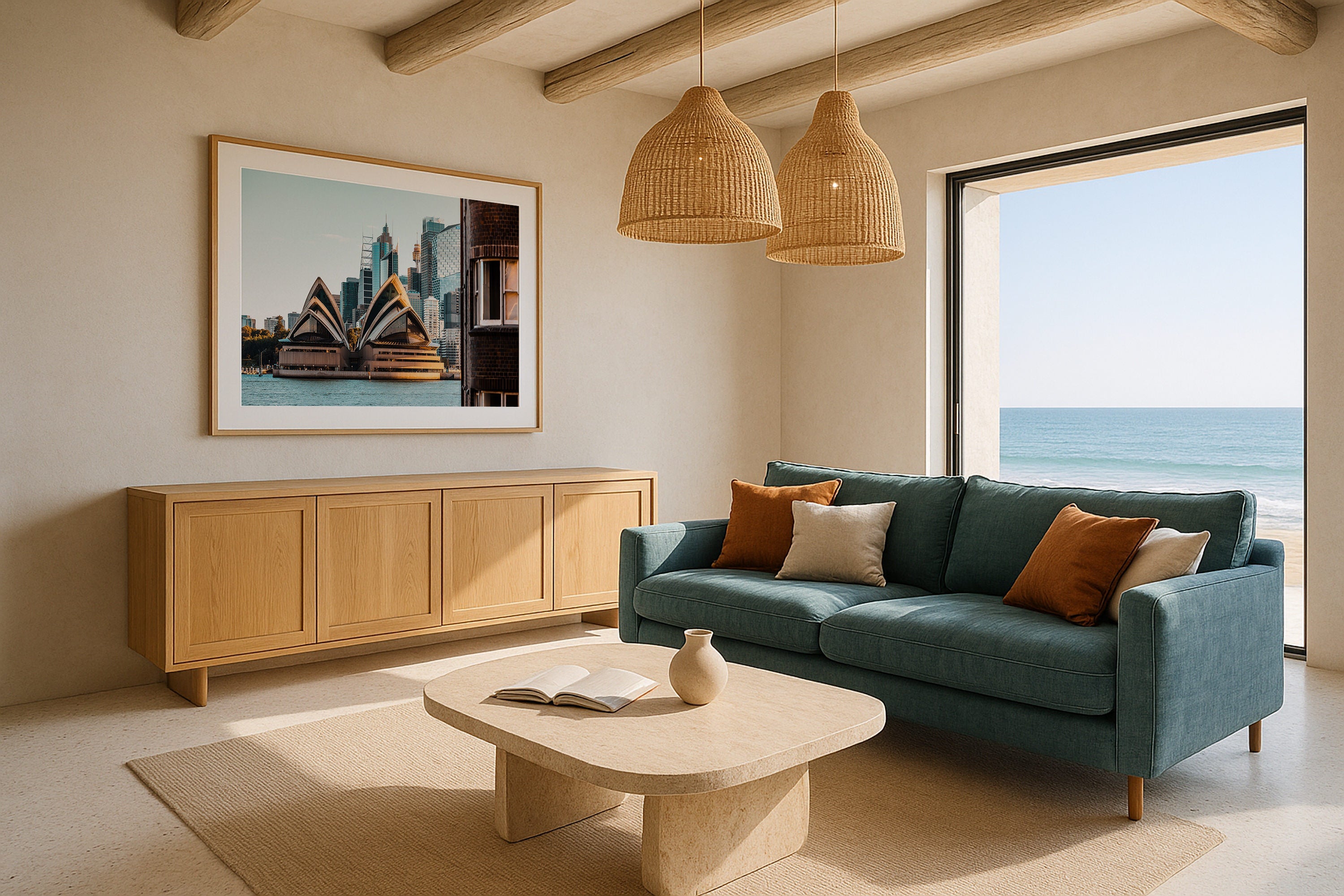 Sydney Opera House 'Hide & Seek' II Framed Print - Architecture by Peter Yan Studio