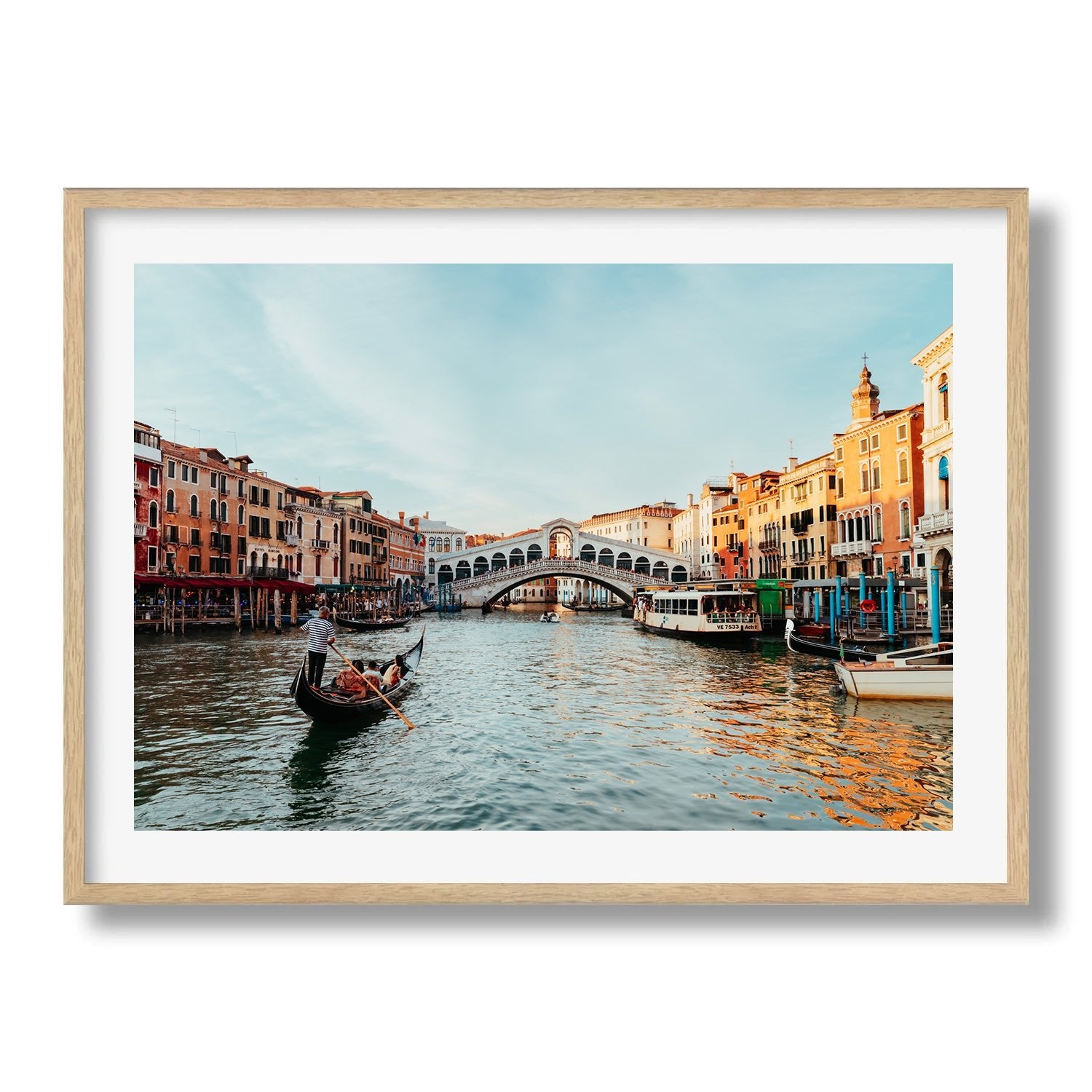 The Grand Canal Venice V Framed Print - Architecture by Peter Yan Studio