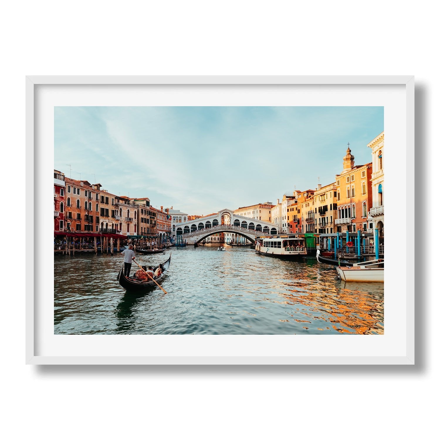 The Grand Canal Venice V Framed Print - Architecture by Peter Yan Studio