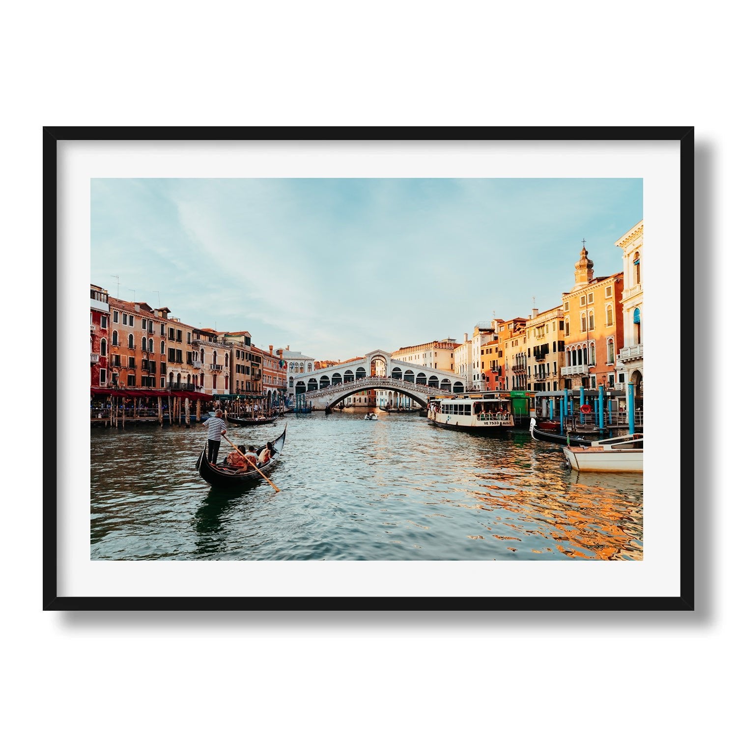 The Grand Canal Venice V Framed Print - Architecture by Peter Yan Studio