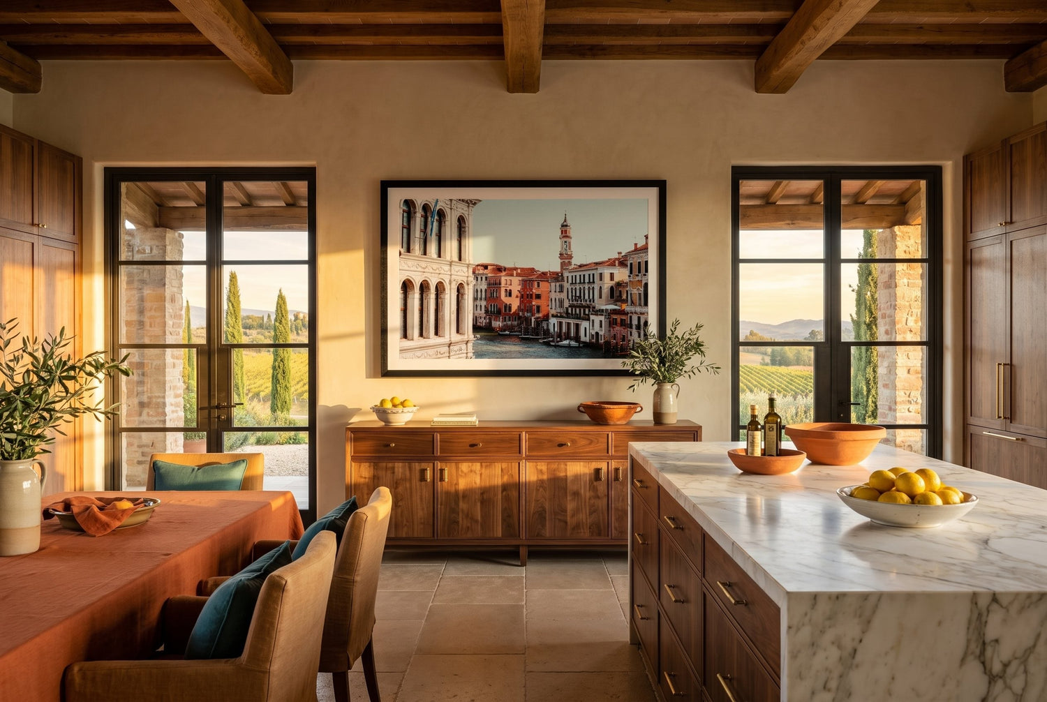 The Grand Canal Venice VIII Framed Print - Architecture by Peter Yan Studio