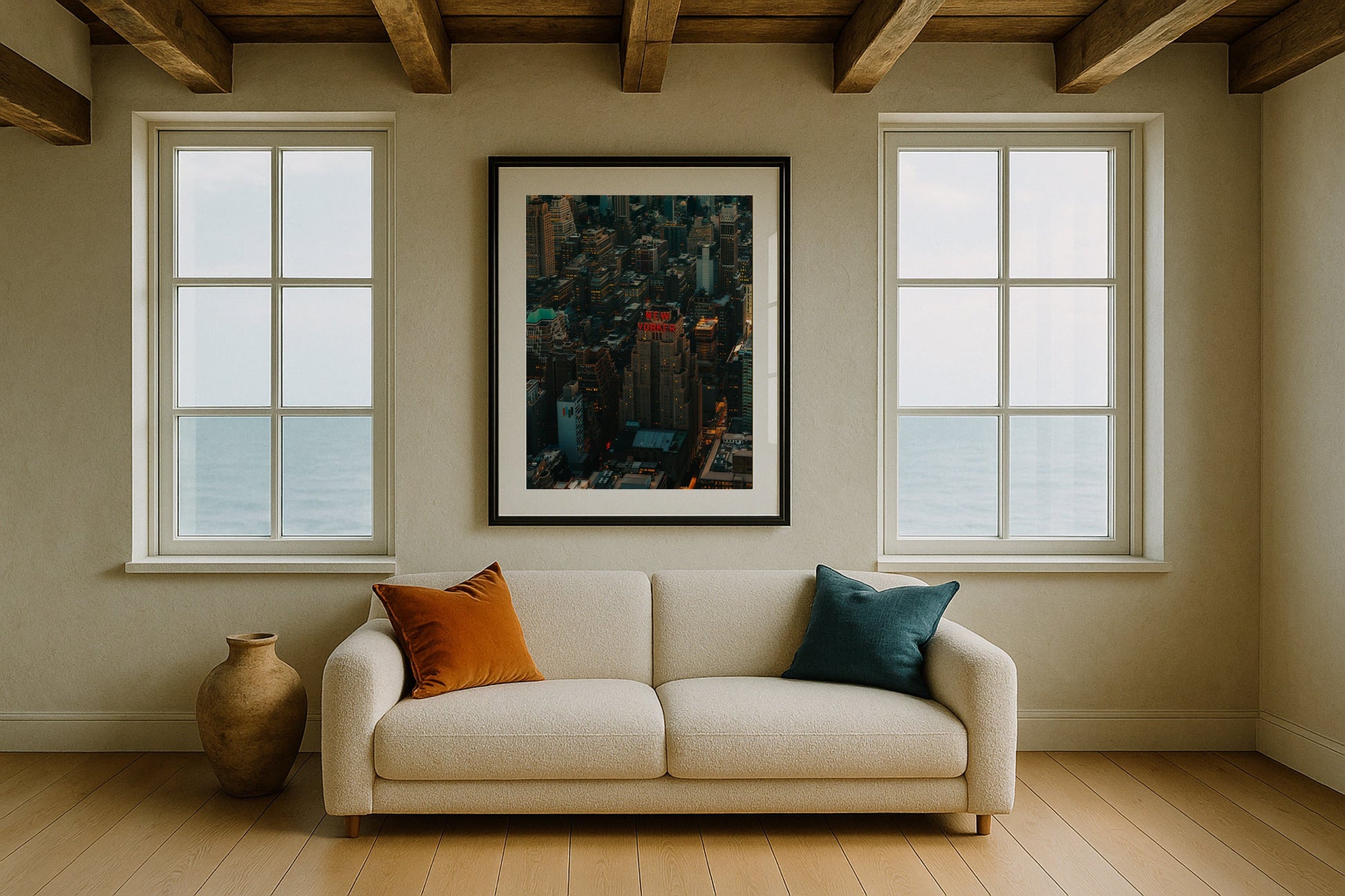 The New Yorker Framed Print - Architecture by Peter Yan Studio
