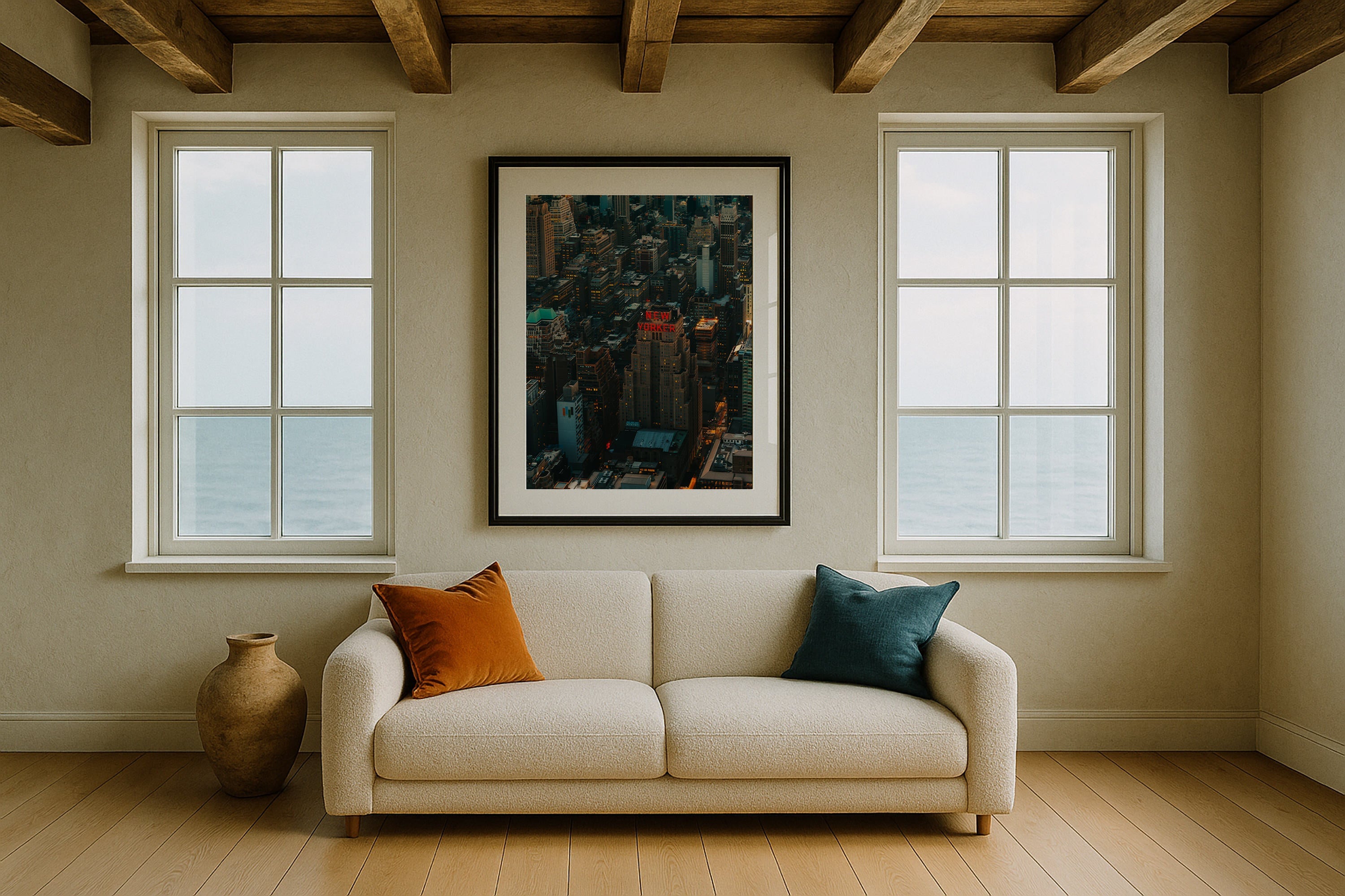 The New Yorker Framed Print - Architecture by Peter Yan Studio