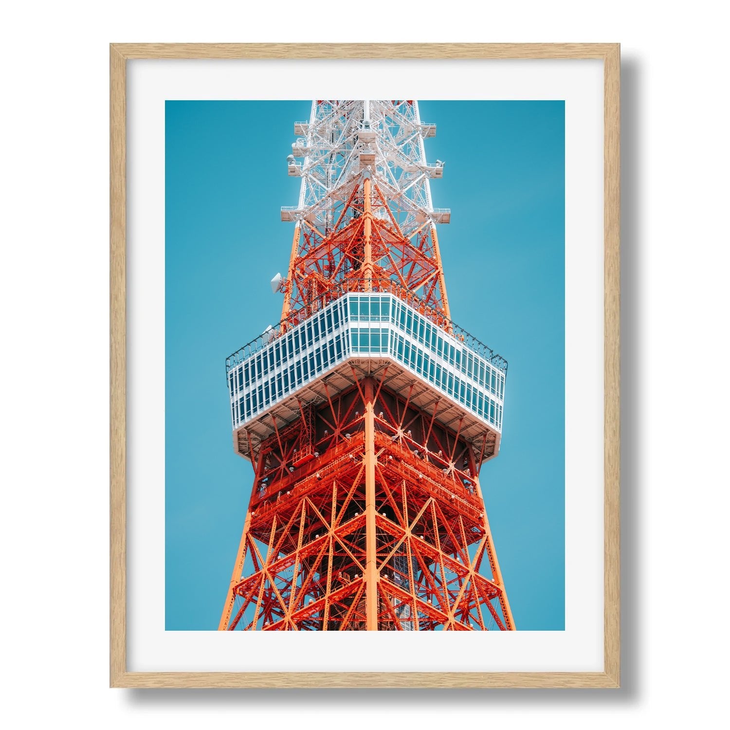 Tokyo Tower I Framed Print - Architecture by Peter Yan Studio