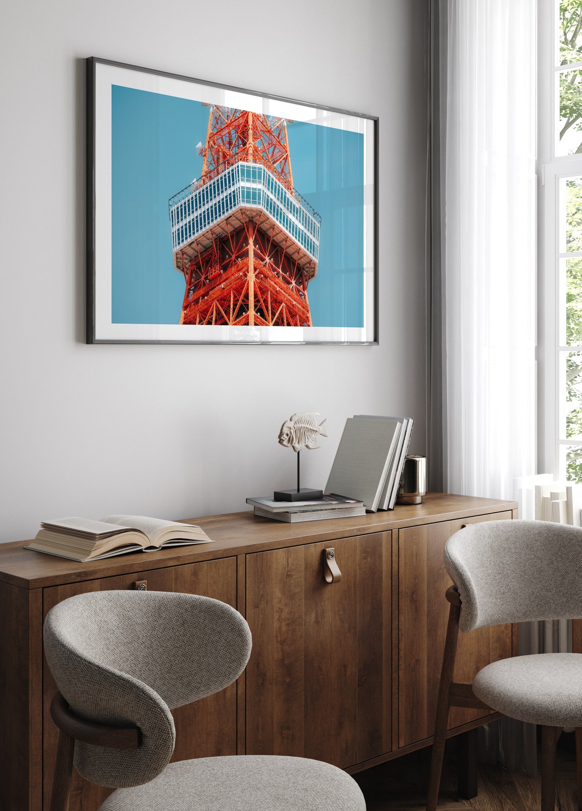 Tokyo Tower II - Peter Yan Studio Framed Photo Print Wall Art