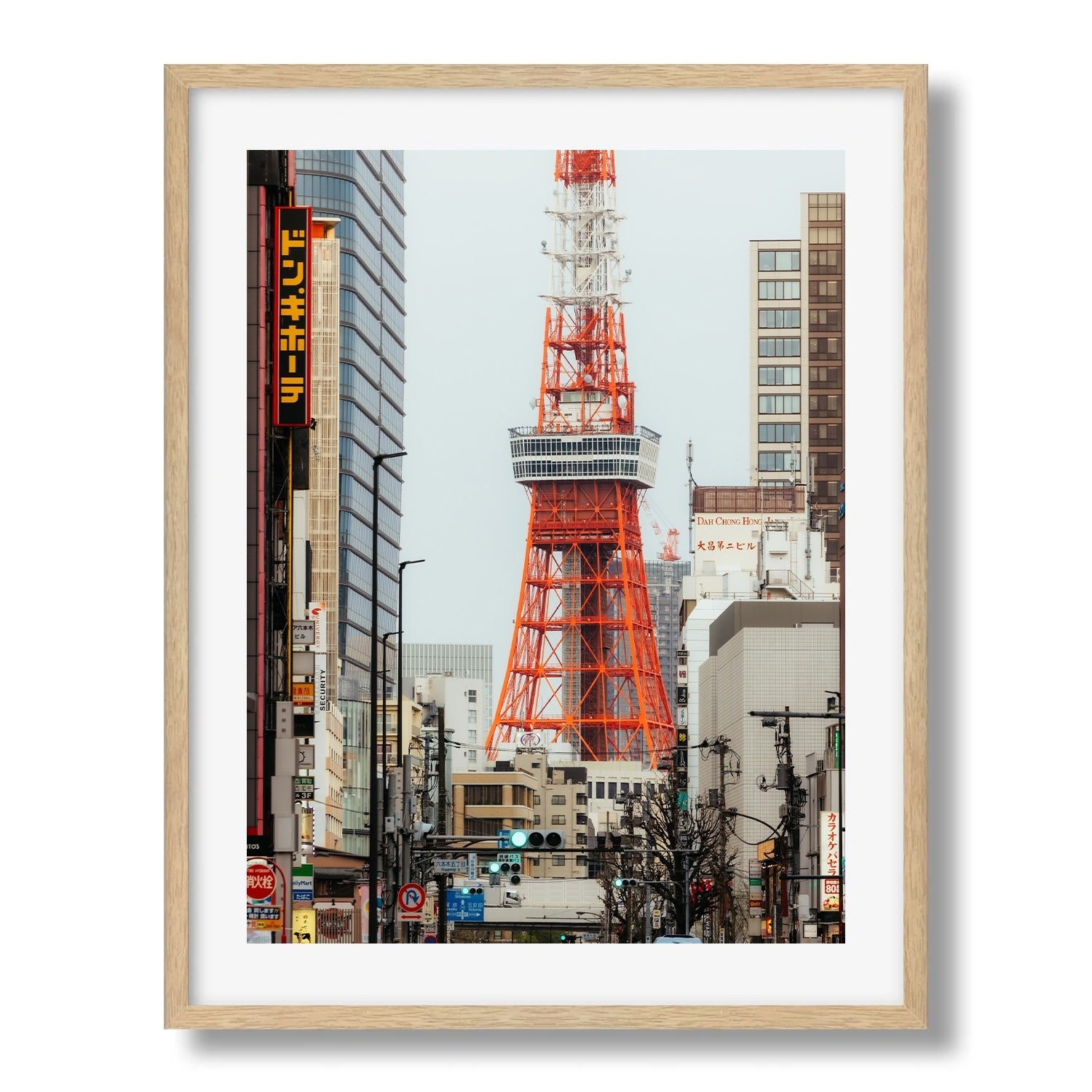 Tokyo Tower Roppongi Street Framed Print - Architecture by Peter Yan Studio