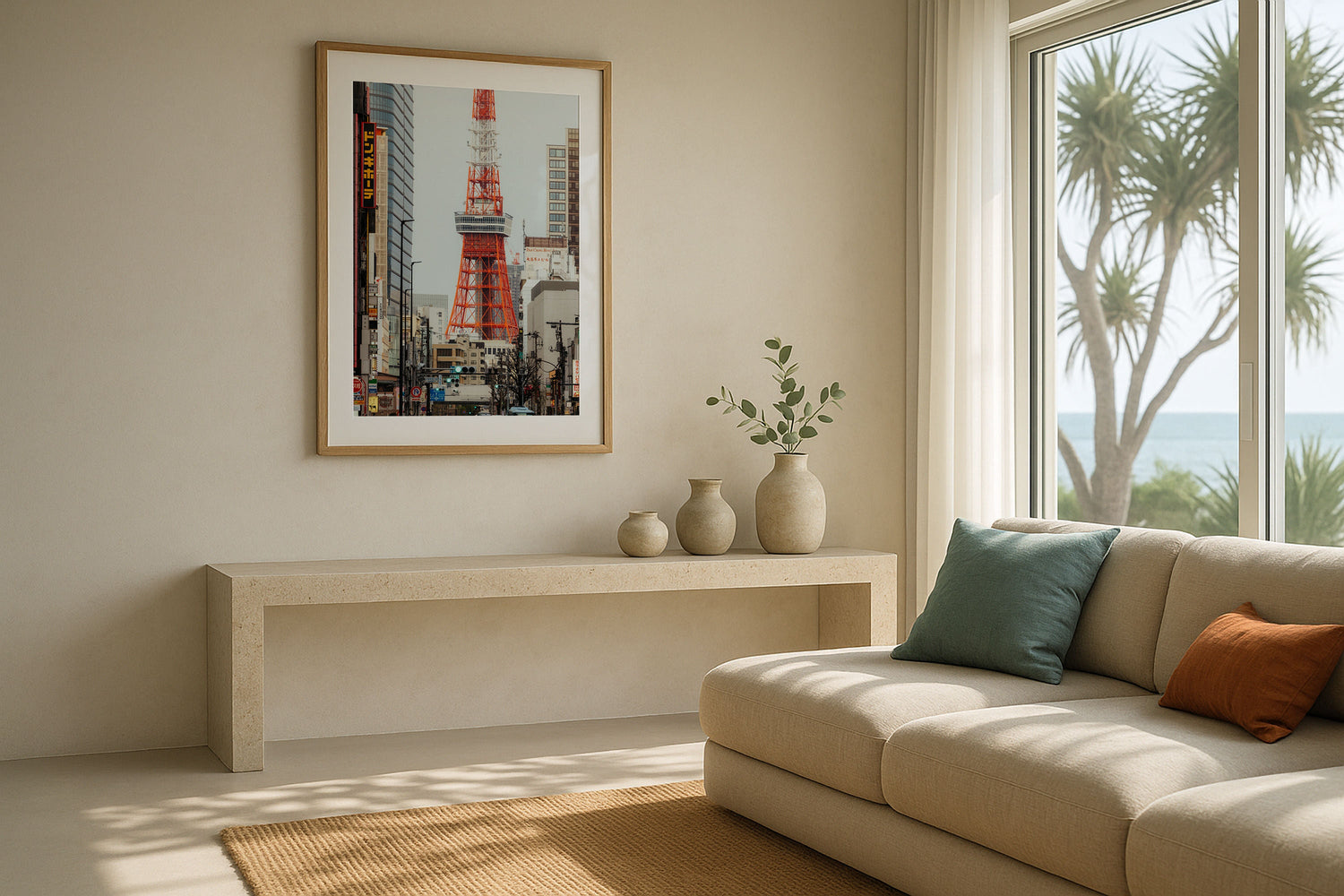 Tokyo Tower Roppongi Street Framed Print - Architecture by Peter Yan Studio