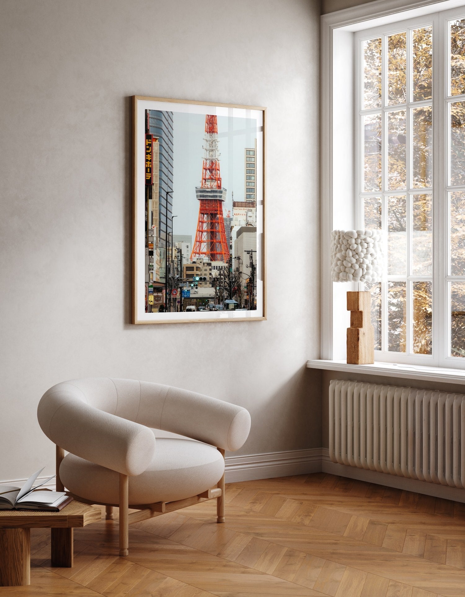 Tokyo Tower Roppongi Street Framed Print - Architecture by Peter Yan Studio