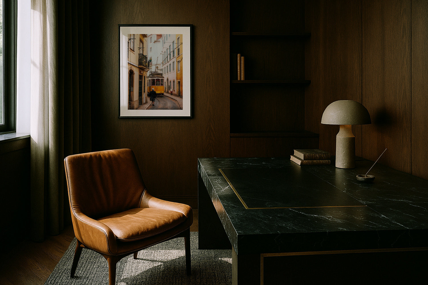 Trams Of Lisbon Series II Framed Print - Architecture by Peter Yan Studio