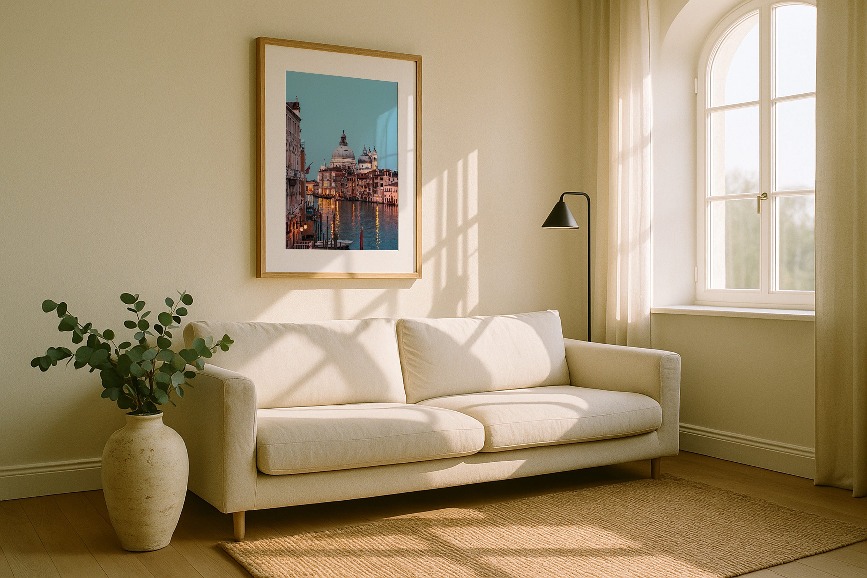 Venice Evening Framed Print - Architecture by Peter Yan Studio