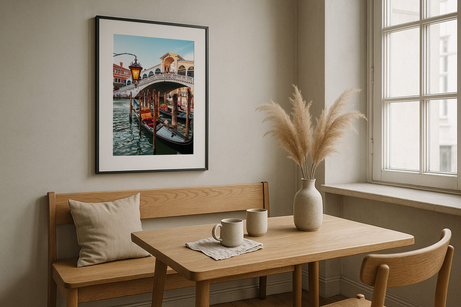 Venice Street Series 10 Framed Print - Architecture by Peter Yan Studio