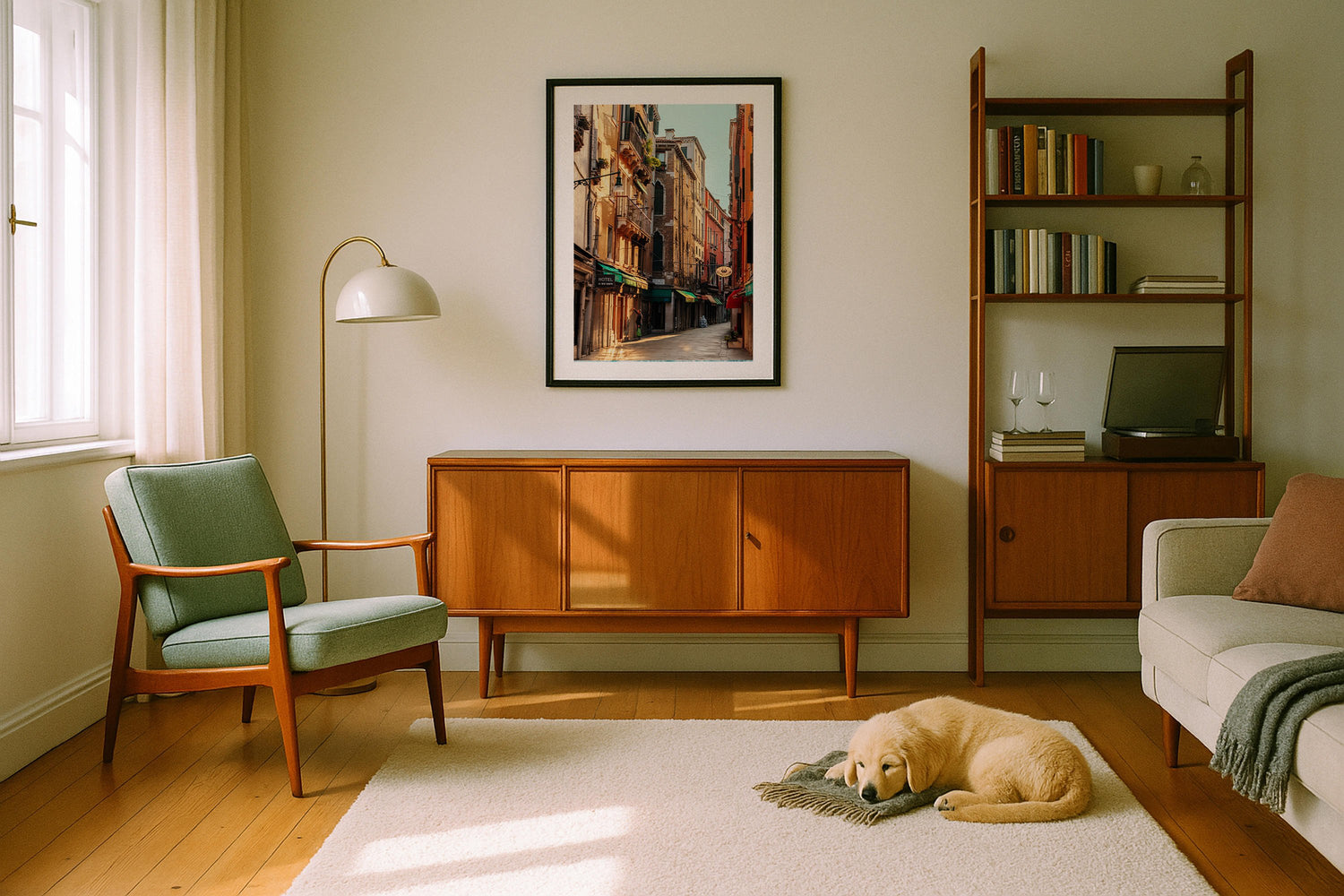 Venice Street Series 6 Framed Print - Architecture by Peter Yan Studio