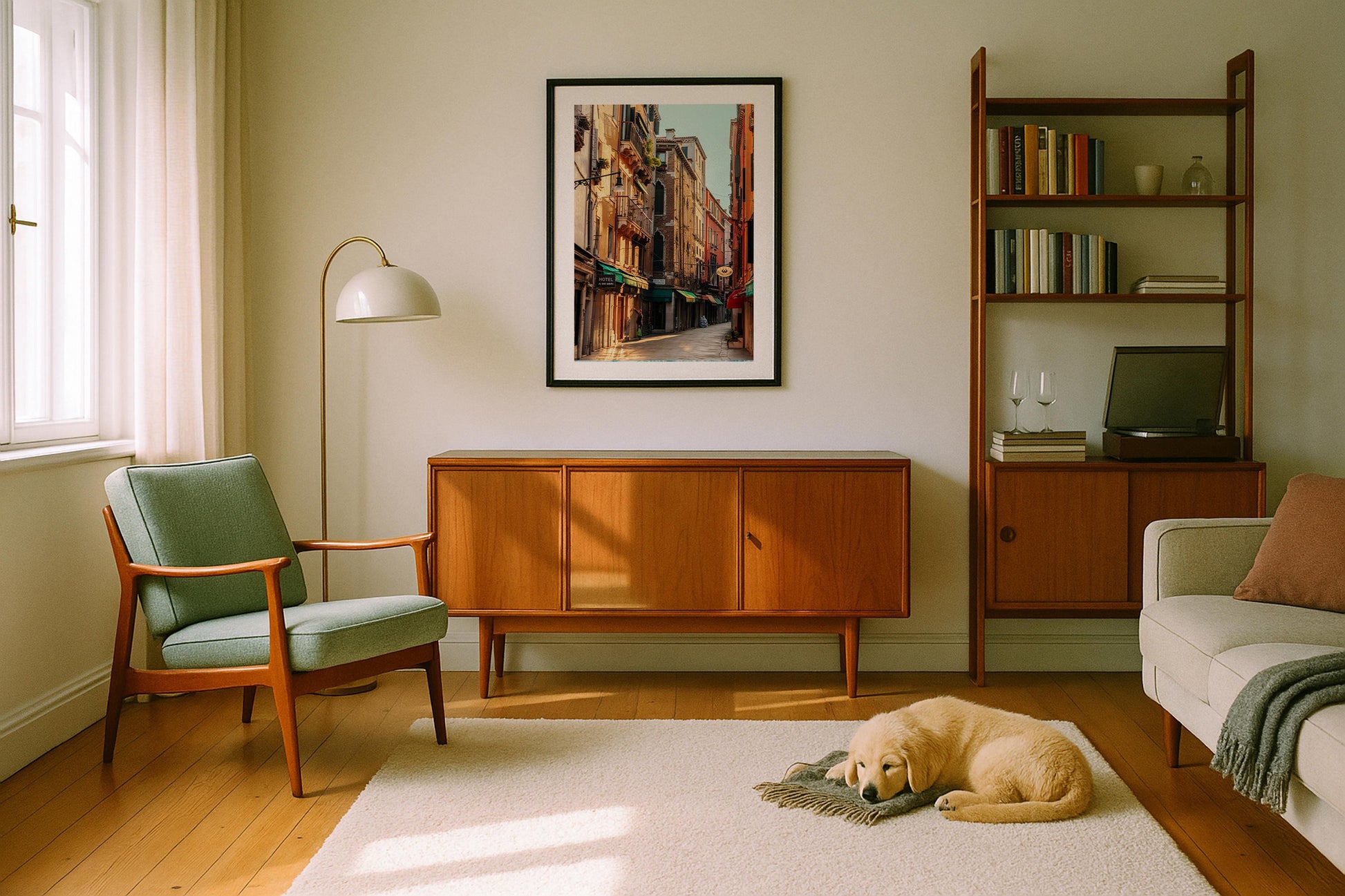 Venice Street Series 6 Framed Print - Architecture by Peter Yan Studio