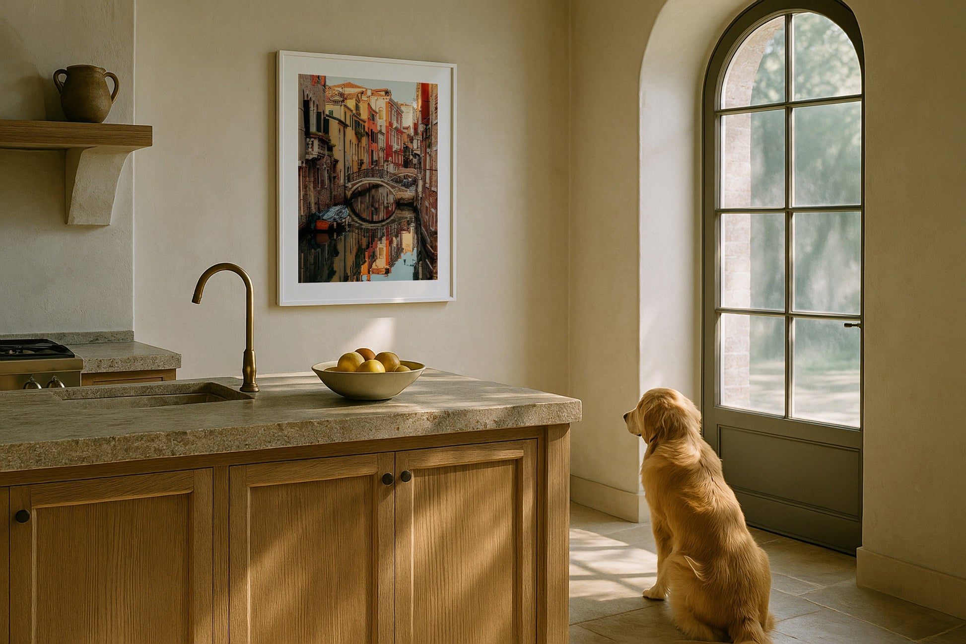 Venice Street Series 7 Framed Print - Architecture by Peter Yan Studio