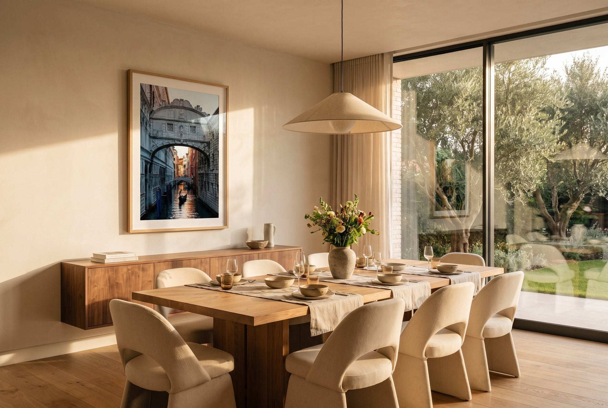 Venice Street Series 9 Framed Print - Architecture by Peter Yan Studio